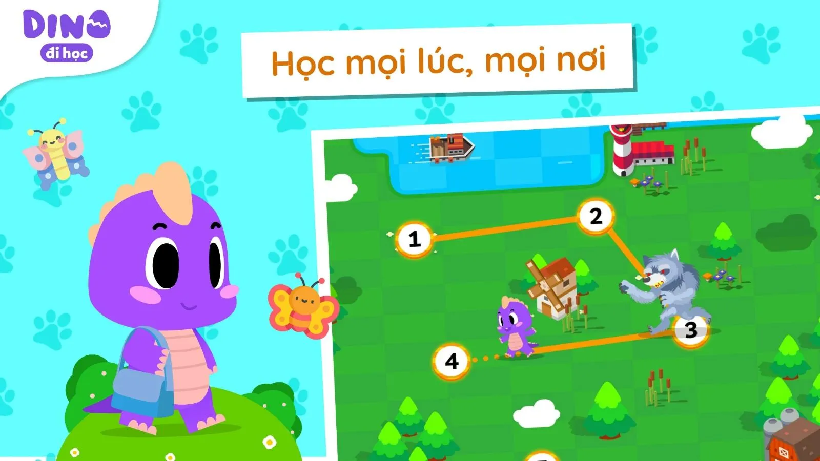 Dino Đi học | Indus Appstore | Screenshot