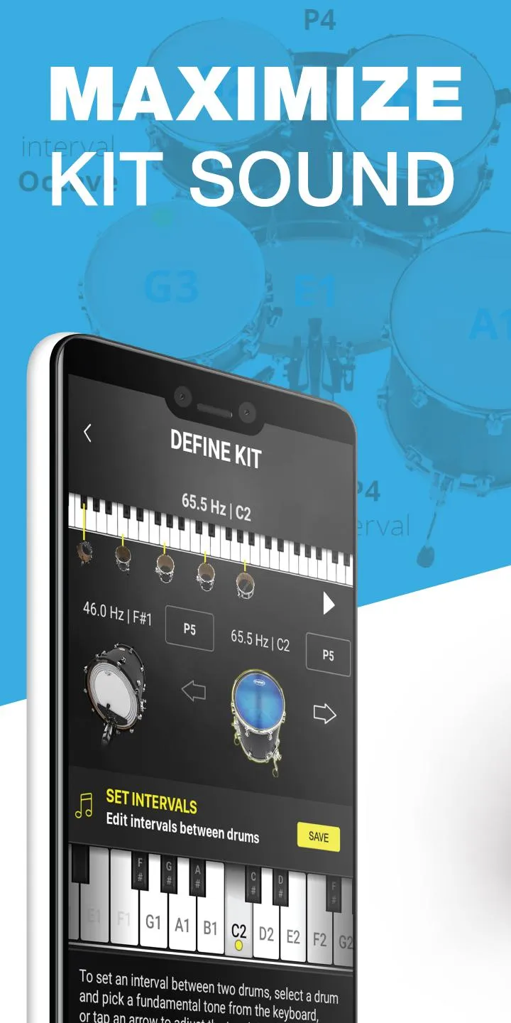 Drum Tuner | Drumtune PRO | Indus Appstore | Screenshot