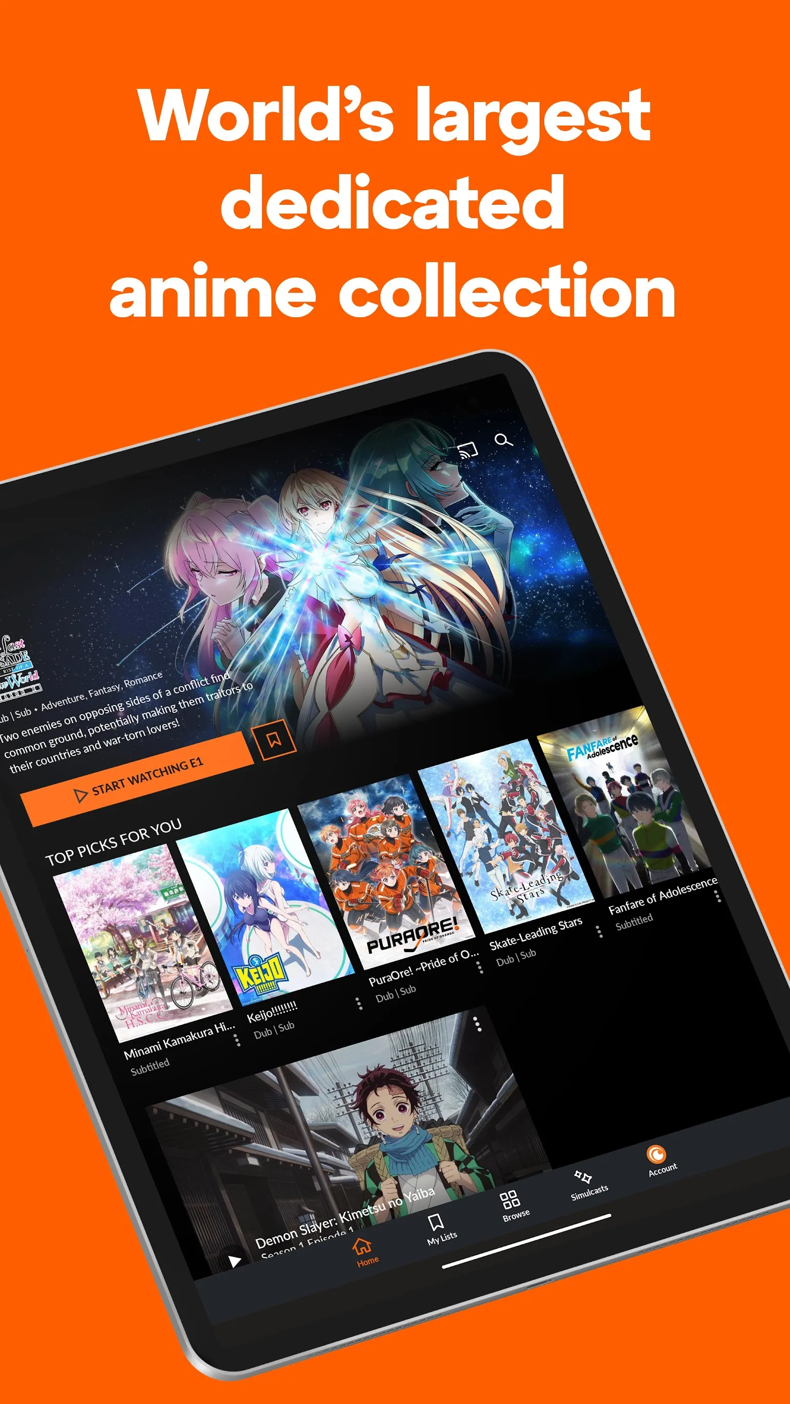 Crunchyroll | Indus Appstore | Screenshot