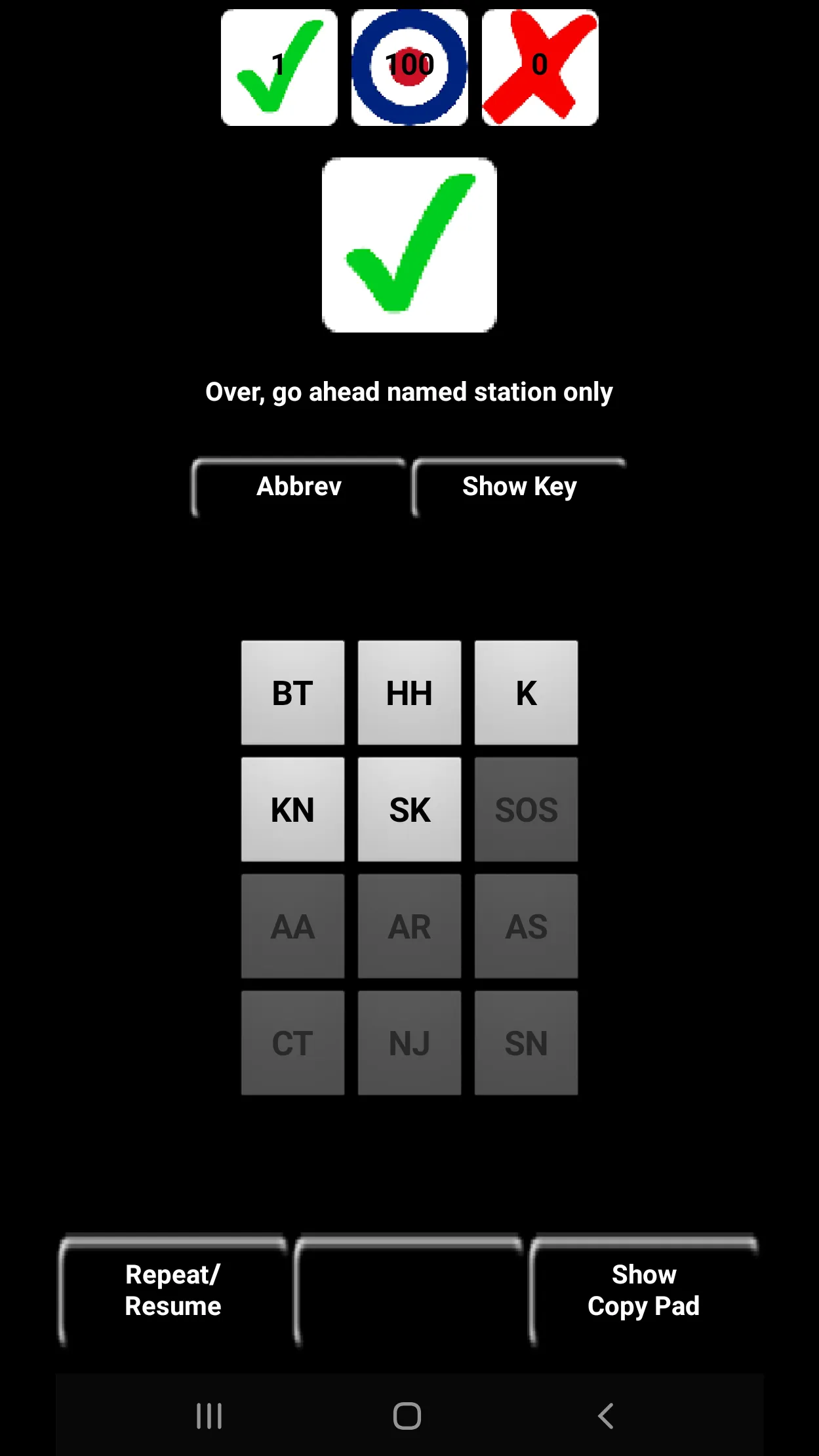 10 WPM CW Morse code trainer | Indus Appstore | Screenshot