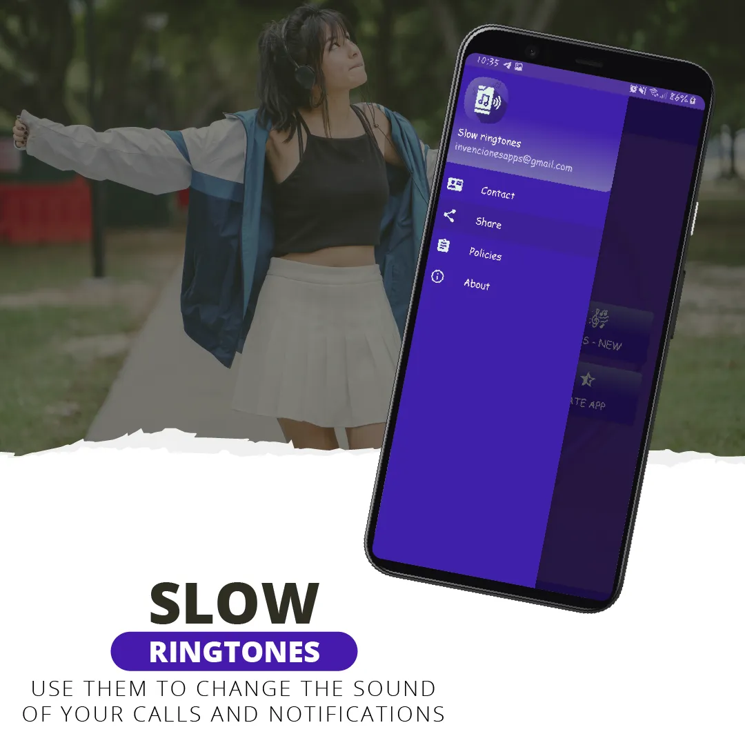 Slow ringtones, slow sounds | Indus Appstore | Screenshot