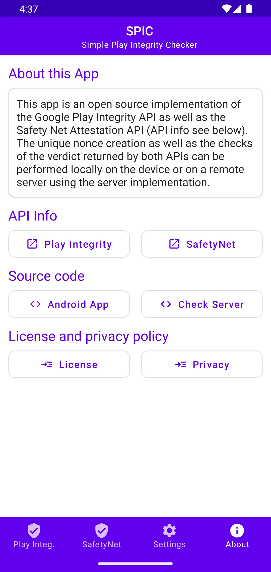 SPIC - Play Integrity Checker | Indus Appstore | Screenshot