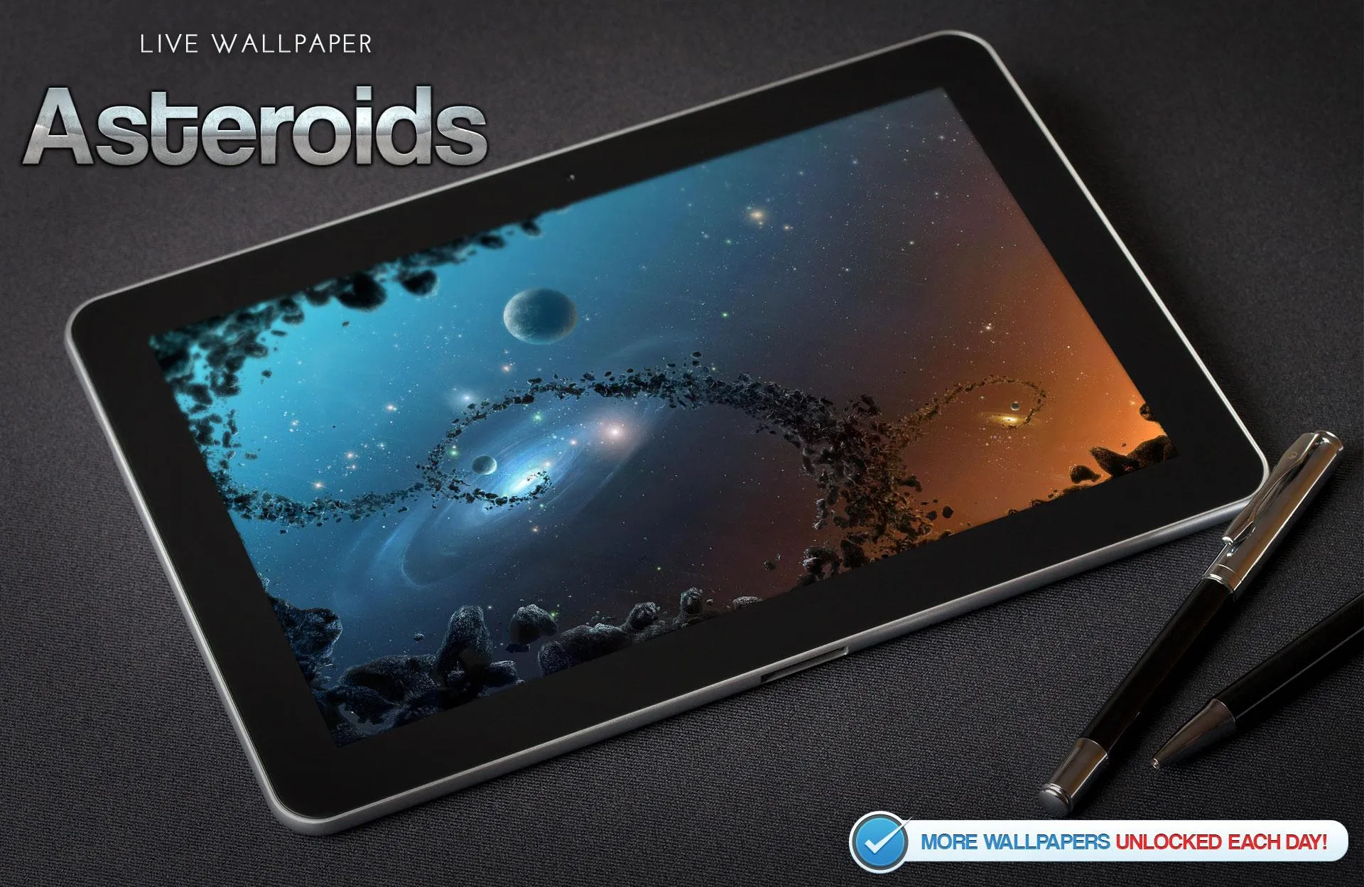 Asteroids Live Wallpaper | Indus Appstore | Screenshot