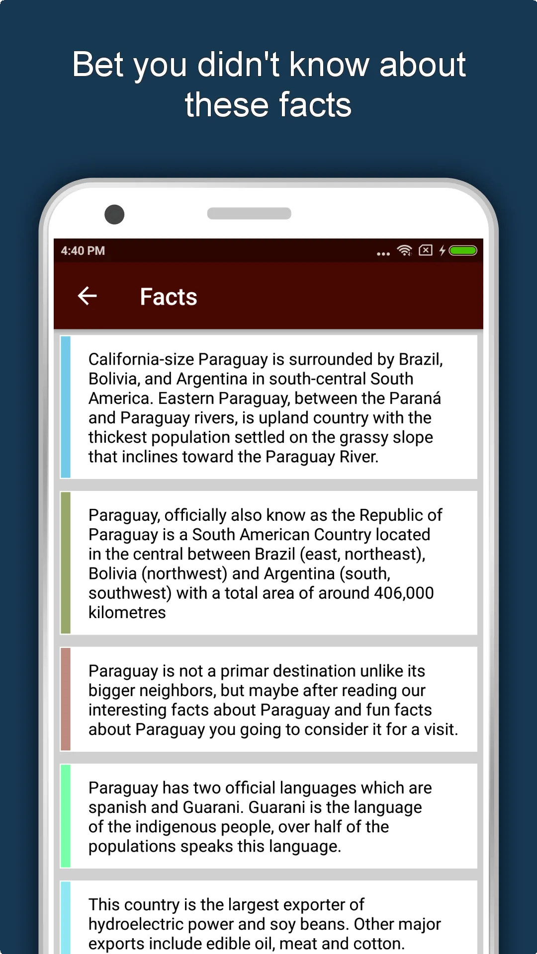 Paraguay Travel & Explore, Off | Indus Appstore | Screenshot