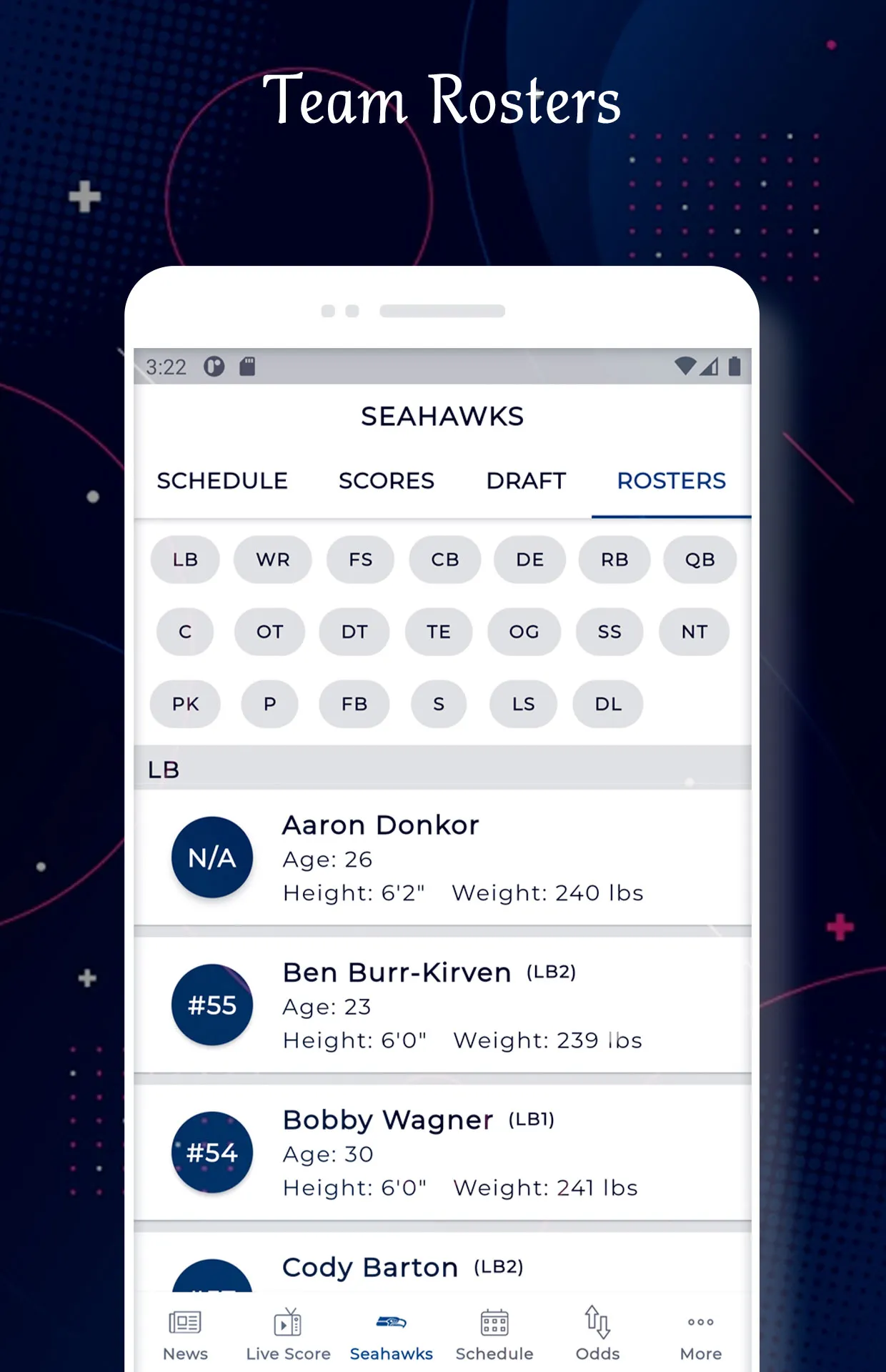 Seattle - Football Live Score | Indus Appstore | Screenshot