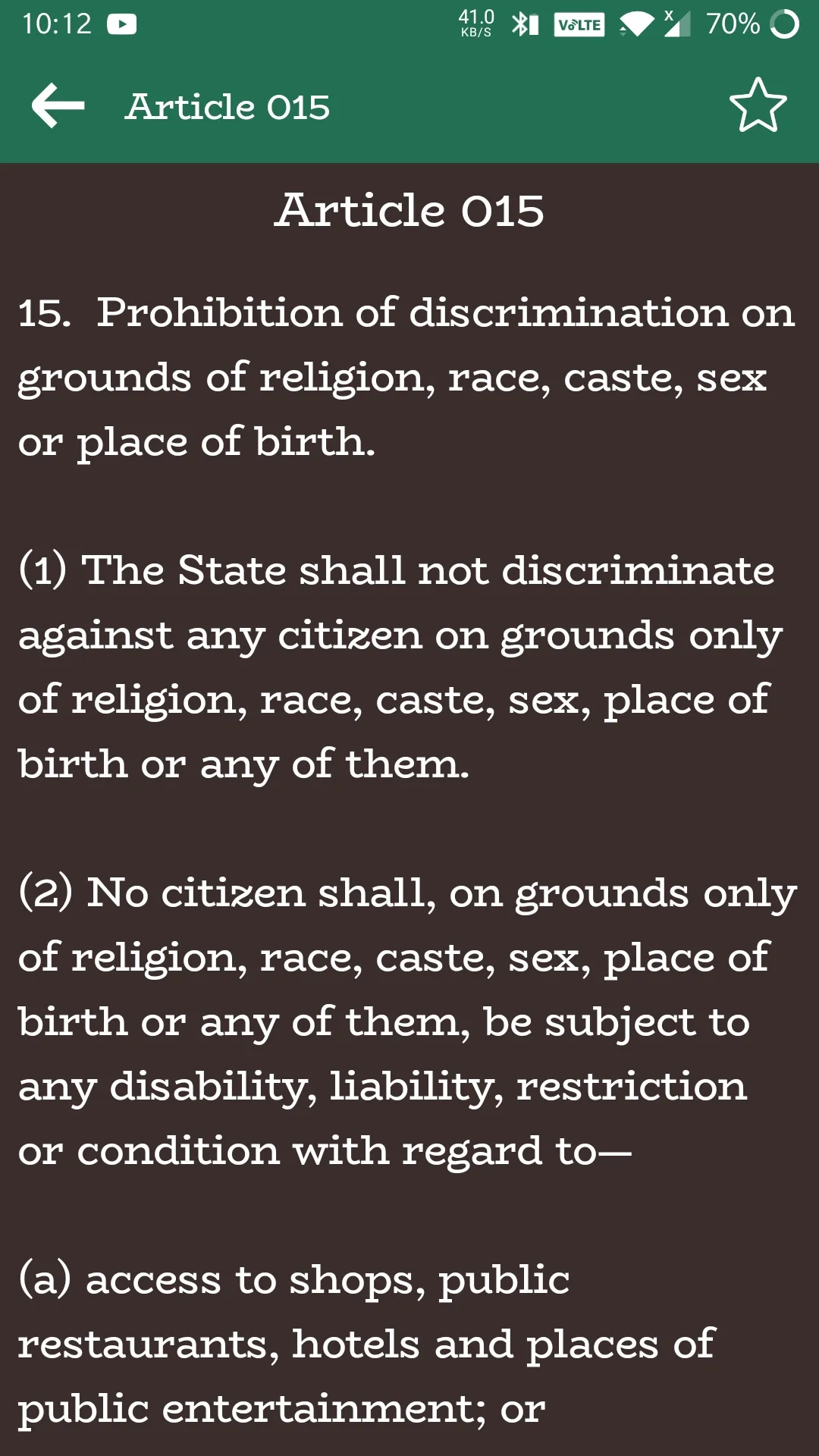 Constitution of India Bare Act | Indus Appstore | Screenshot