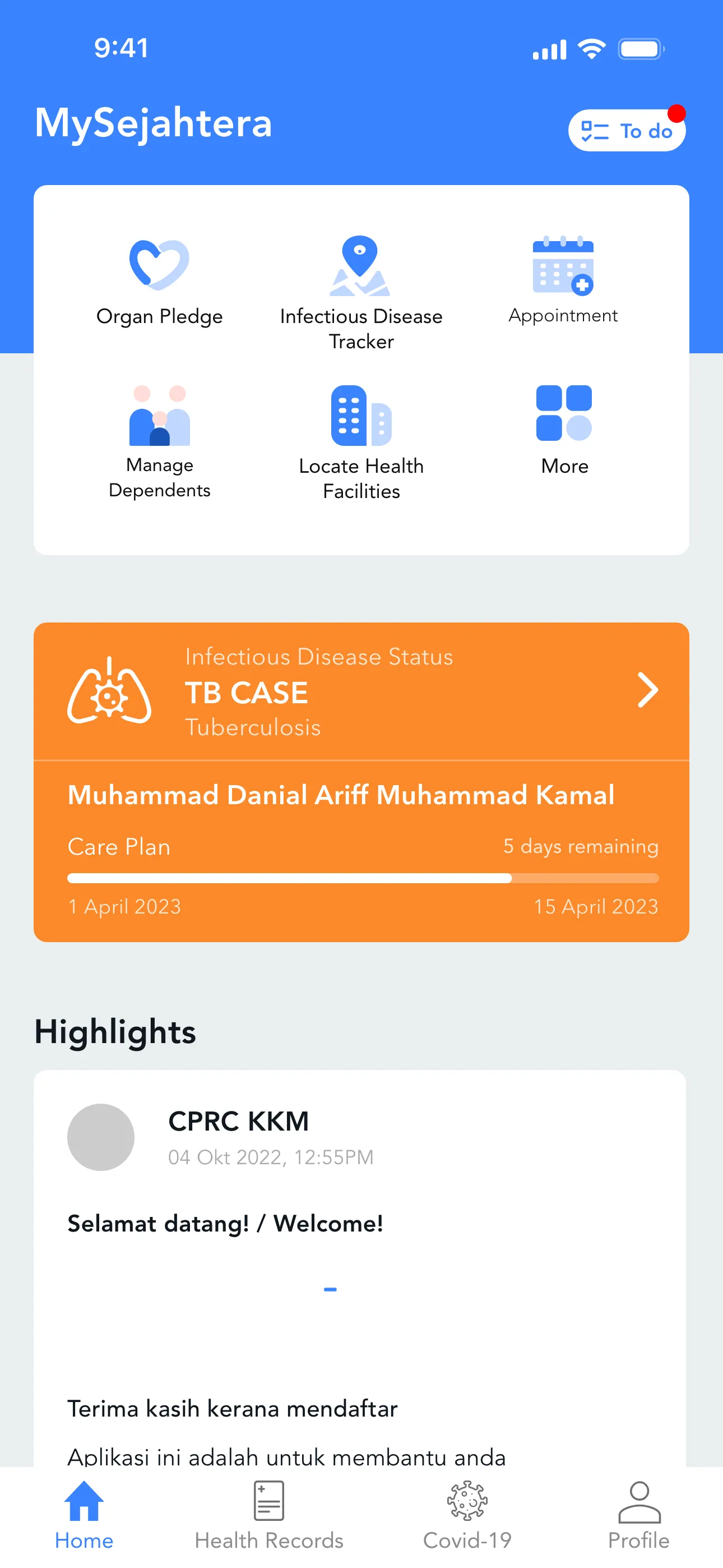 MySejahtera | Indus Appstore | Screenshot