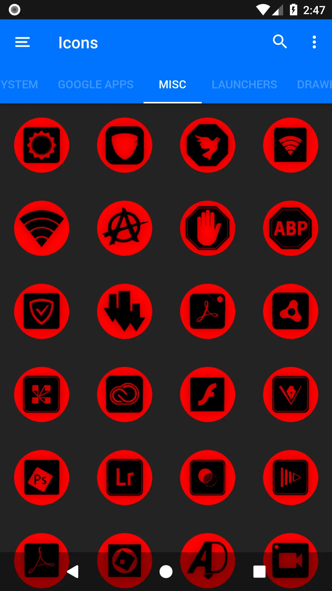 Oreo Red Icon Pack P2 | Indus Appstore | Screenshot