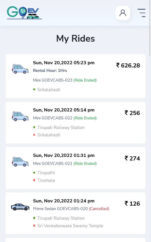 Go EV Electric Cabs | Indus Appstore | Screenshot