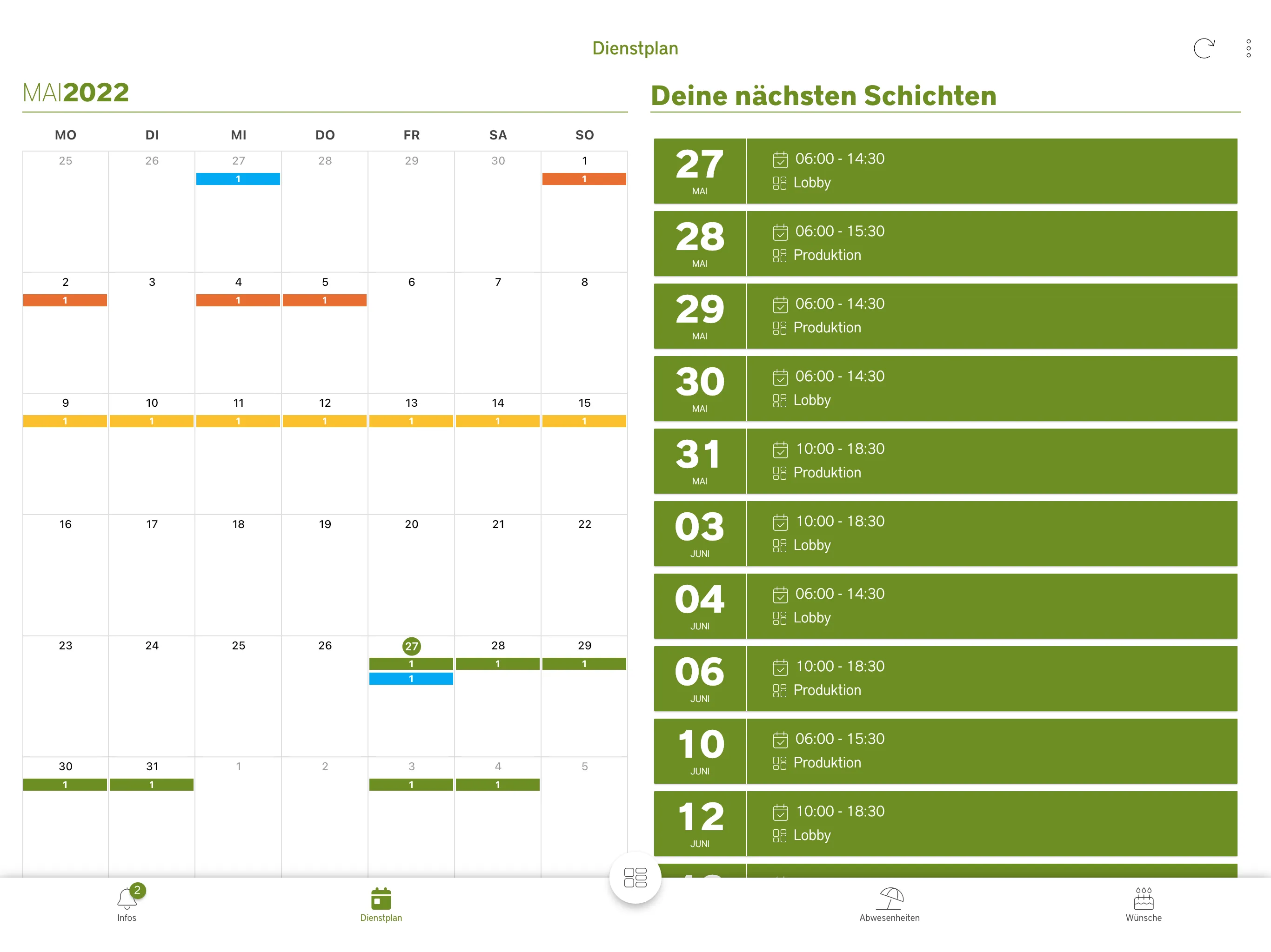 MeinDienstplan | Indus Appstore | Screenshot