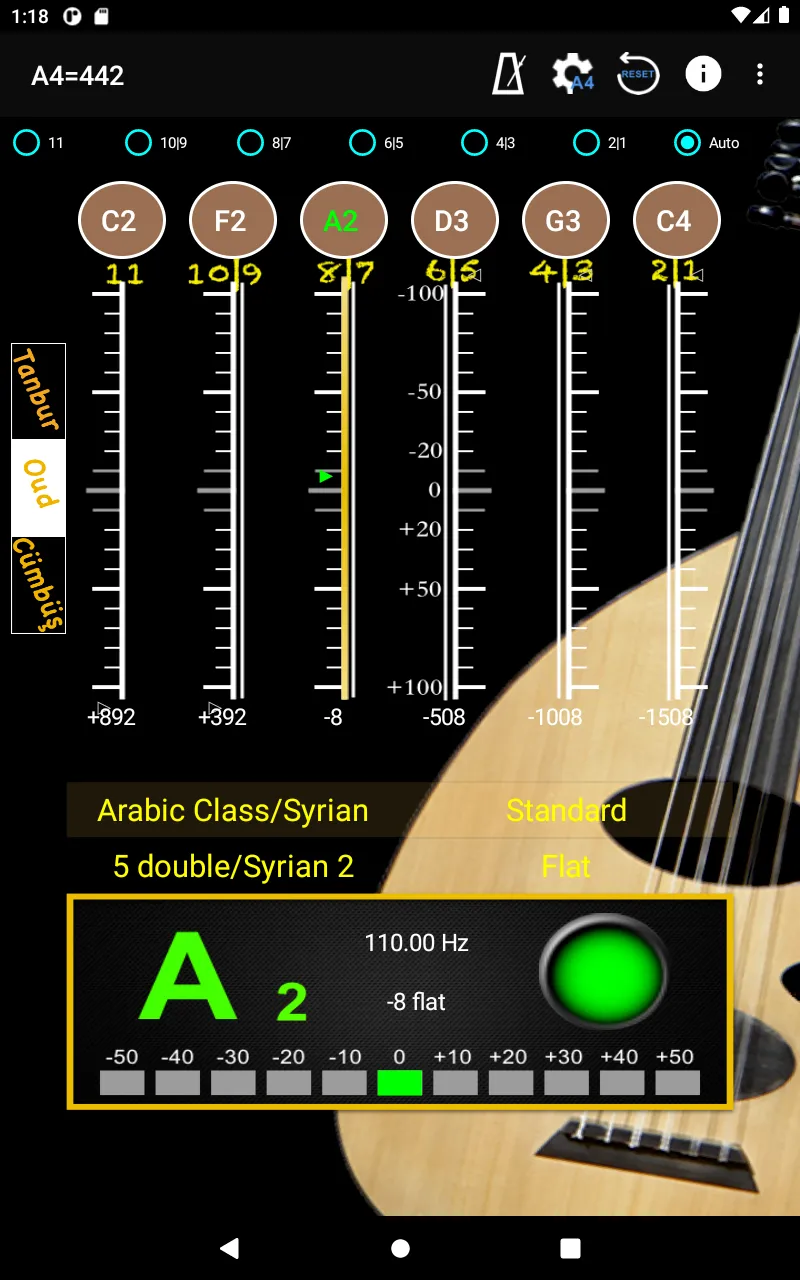 Oud Tuner - Tuner for Ud | Indus Appstore | Screenshot