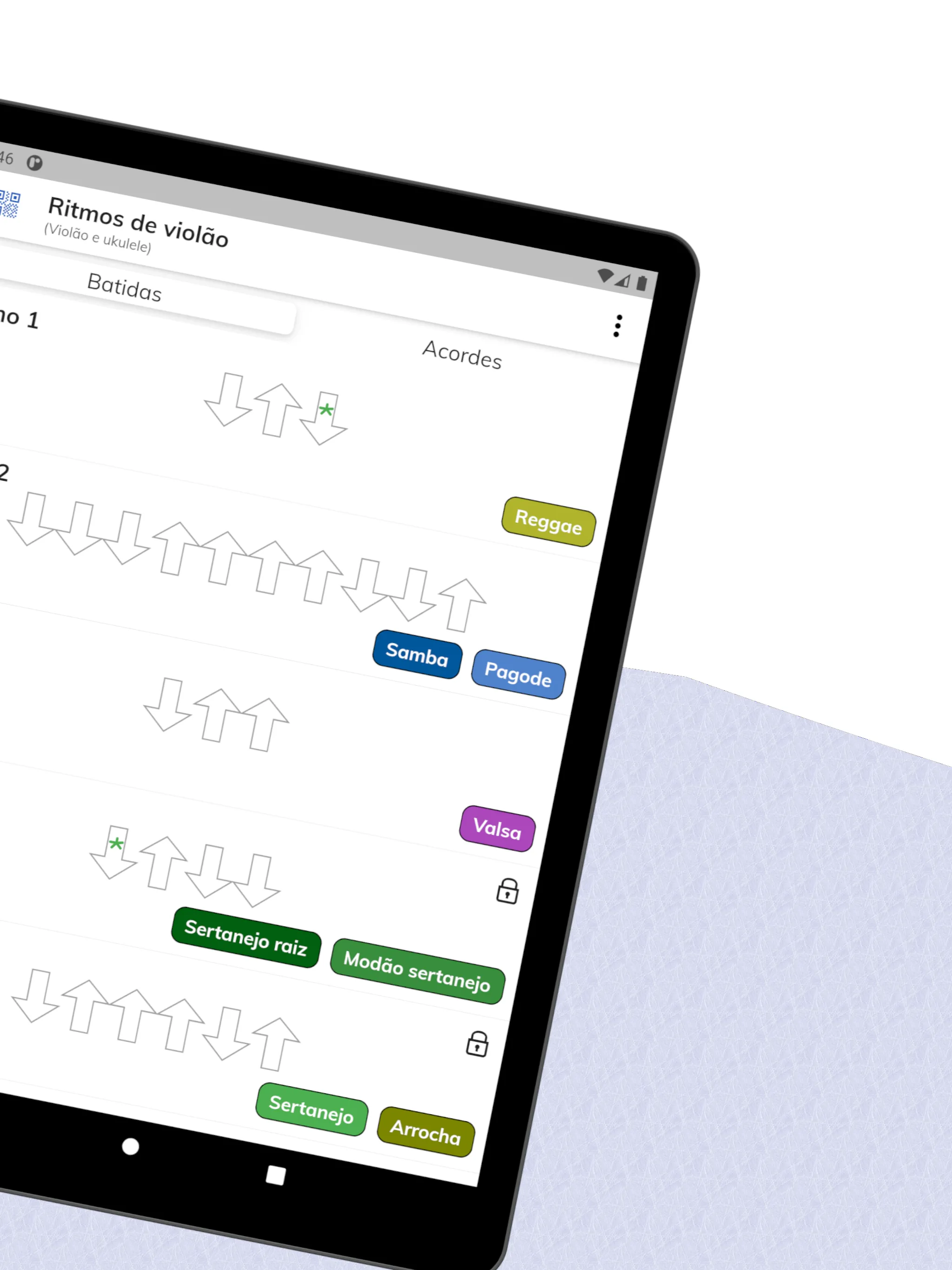54 ritmos de violão / ukulele | Indus Appstore | Screenshot