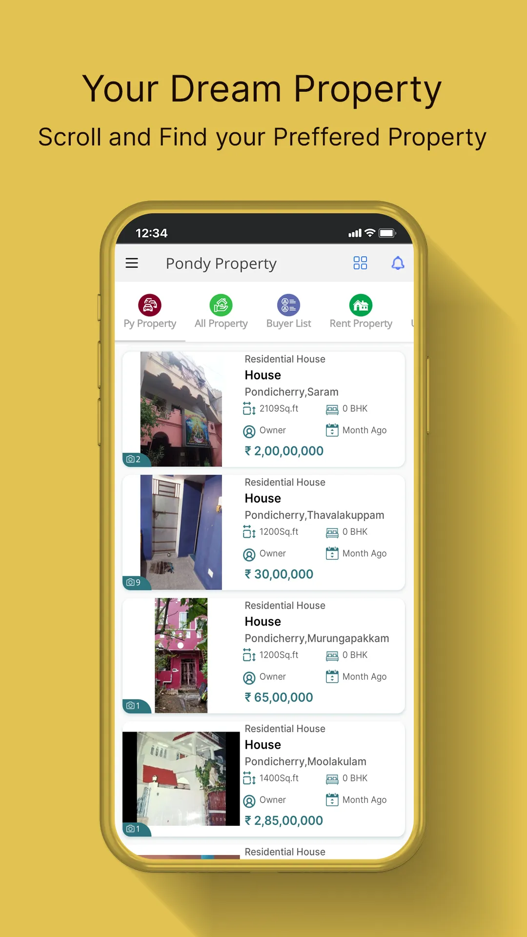 Pondy Property : Buy-Sell app | Indus Appstore | Screenshot