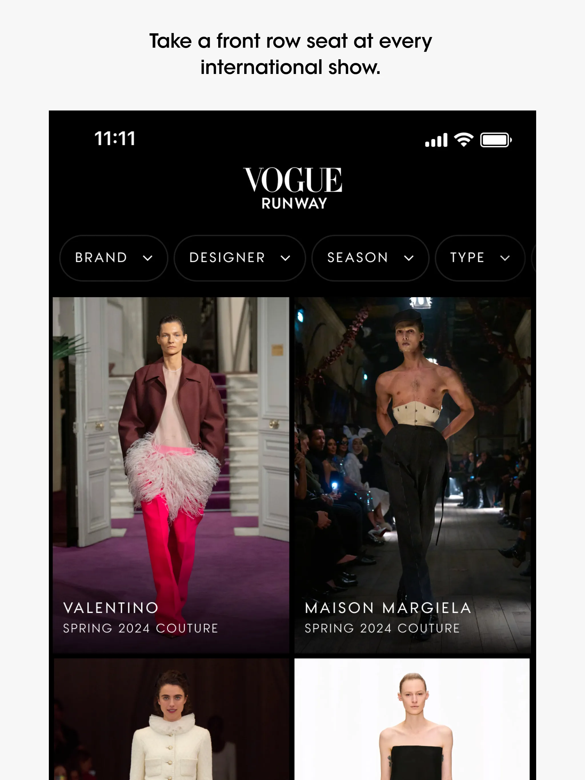 Vogue Runway Fashion Shows | Indus Appstore | Screenshot