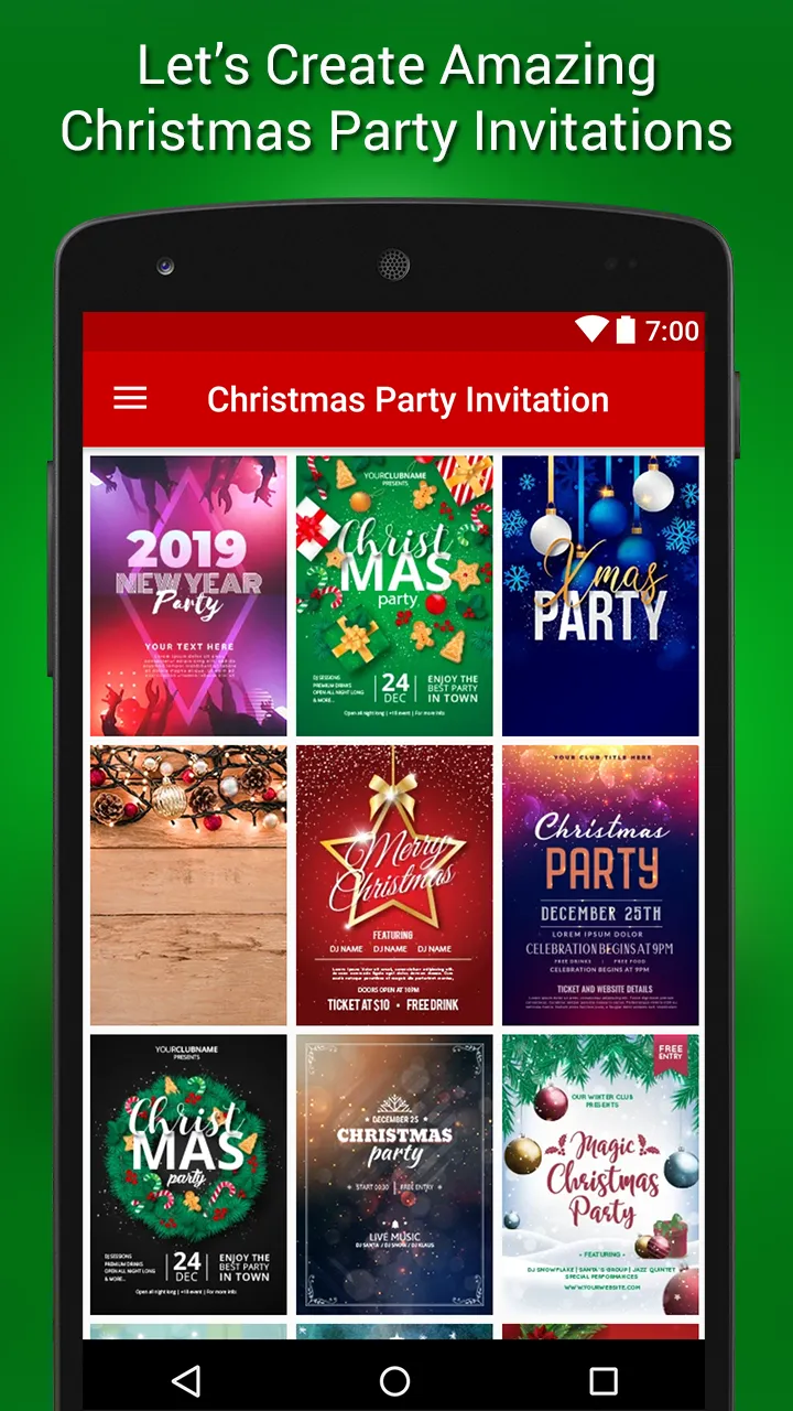 Christmas Party Invitations | Indus Appstore | Screenshot