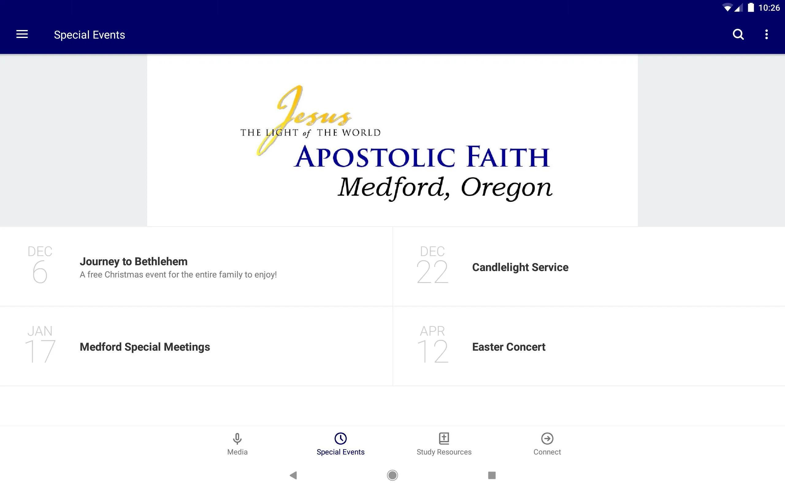 Apostolic Faith Church Medford | Indus Appstore | Screenshot