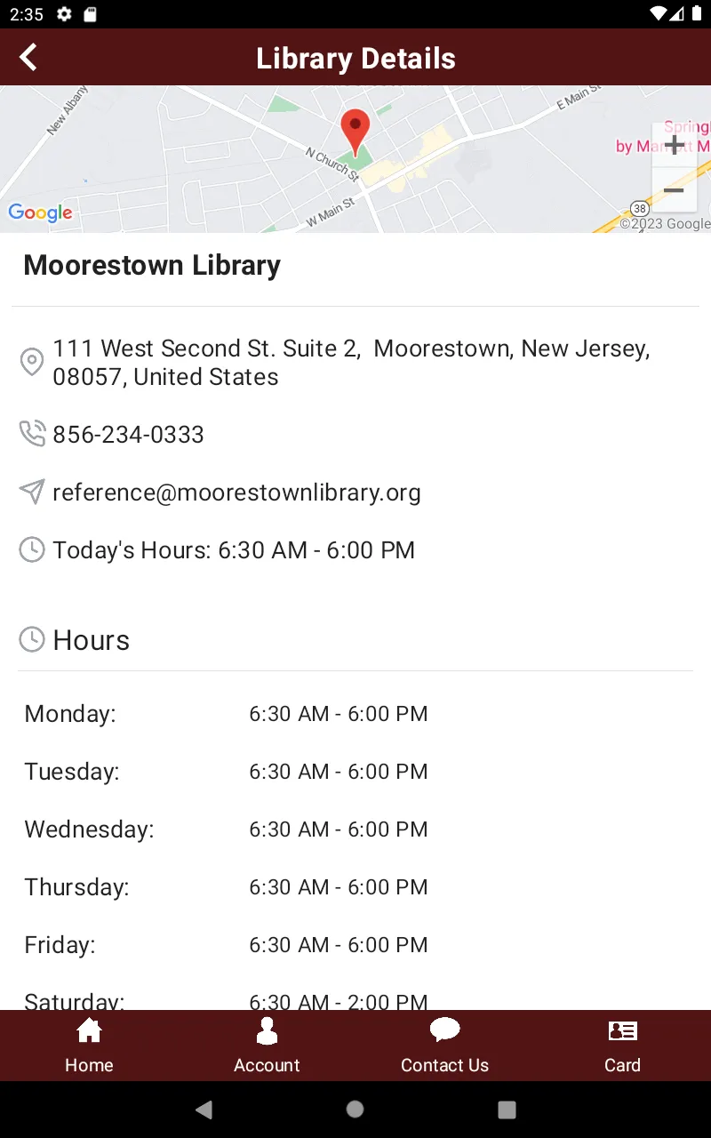 Moorestown Library | Indus Appstore | Screenshot