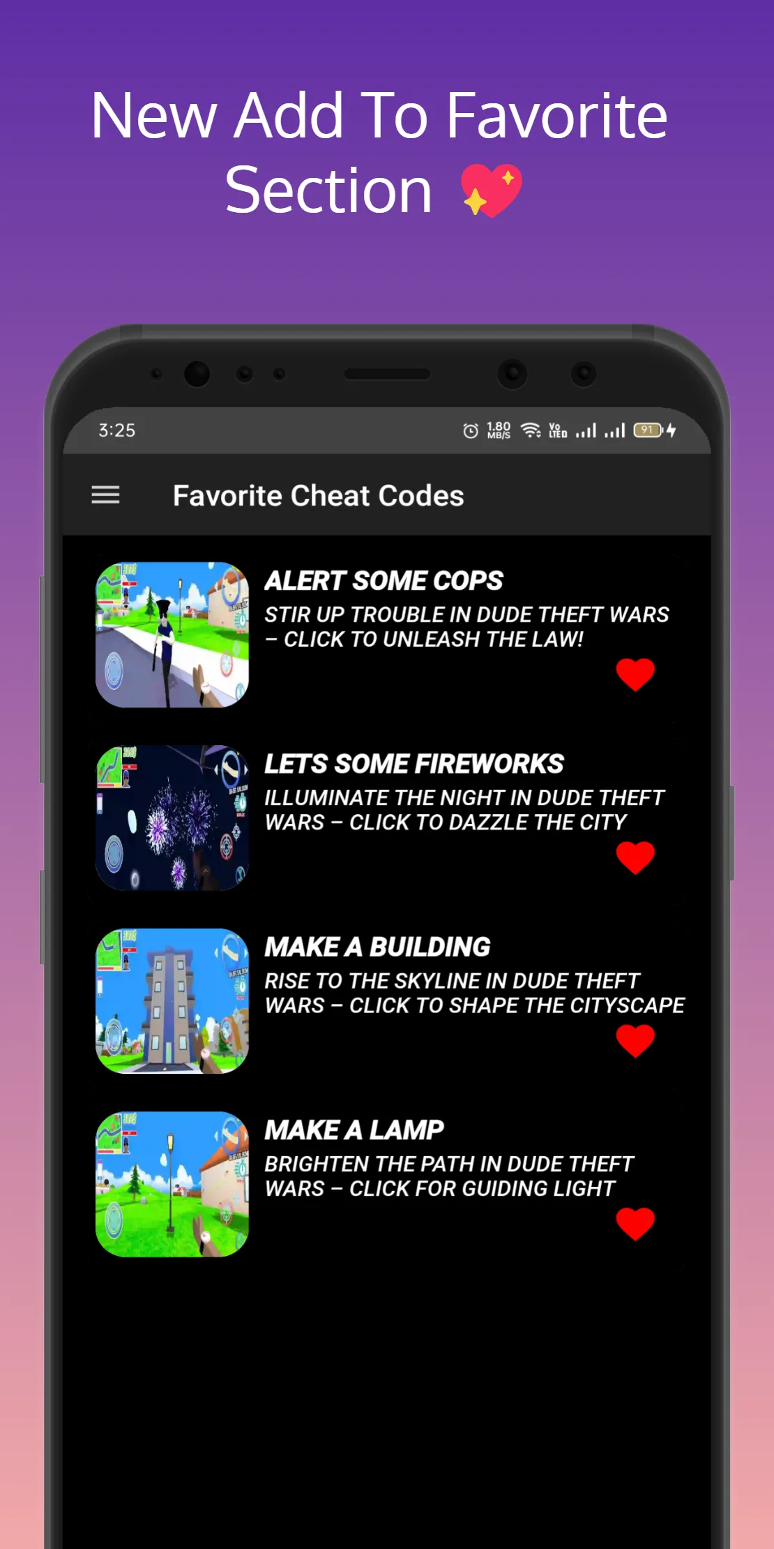 Dude Theft Wars, Cheat Codes | Indus Appstore | Screenshot