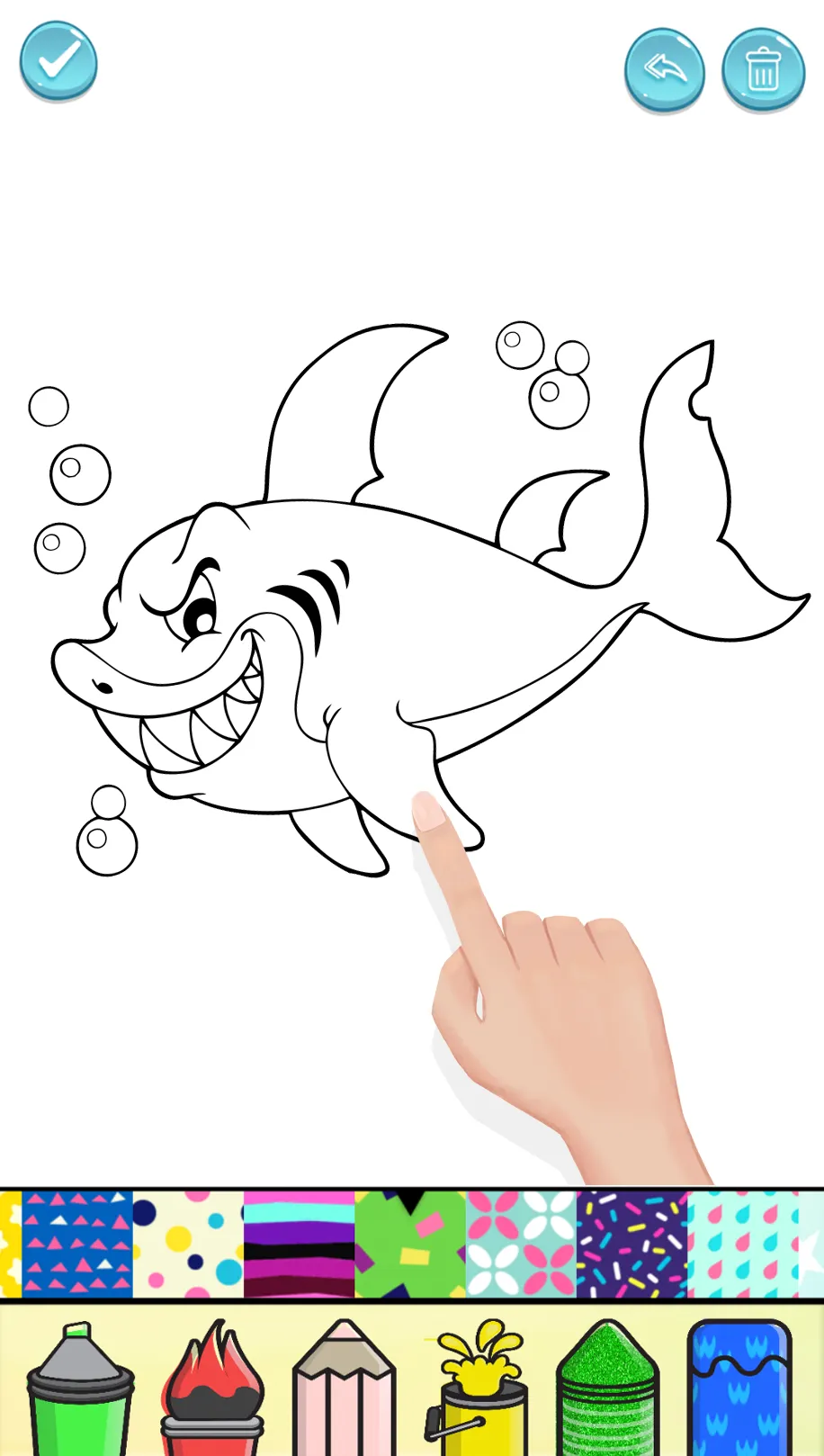 Baby Shark Glitter Coloring | Indus Appstore | Screenshot