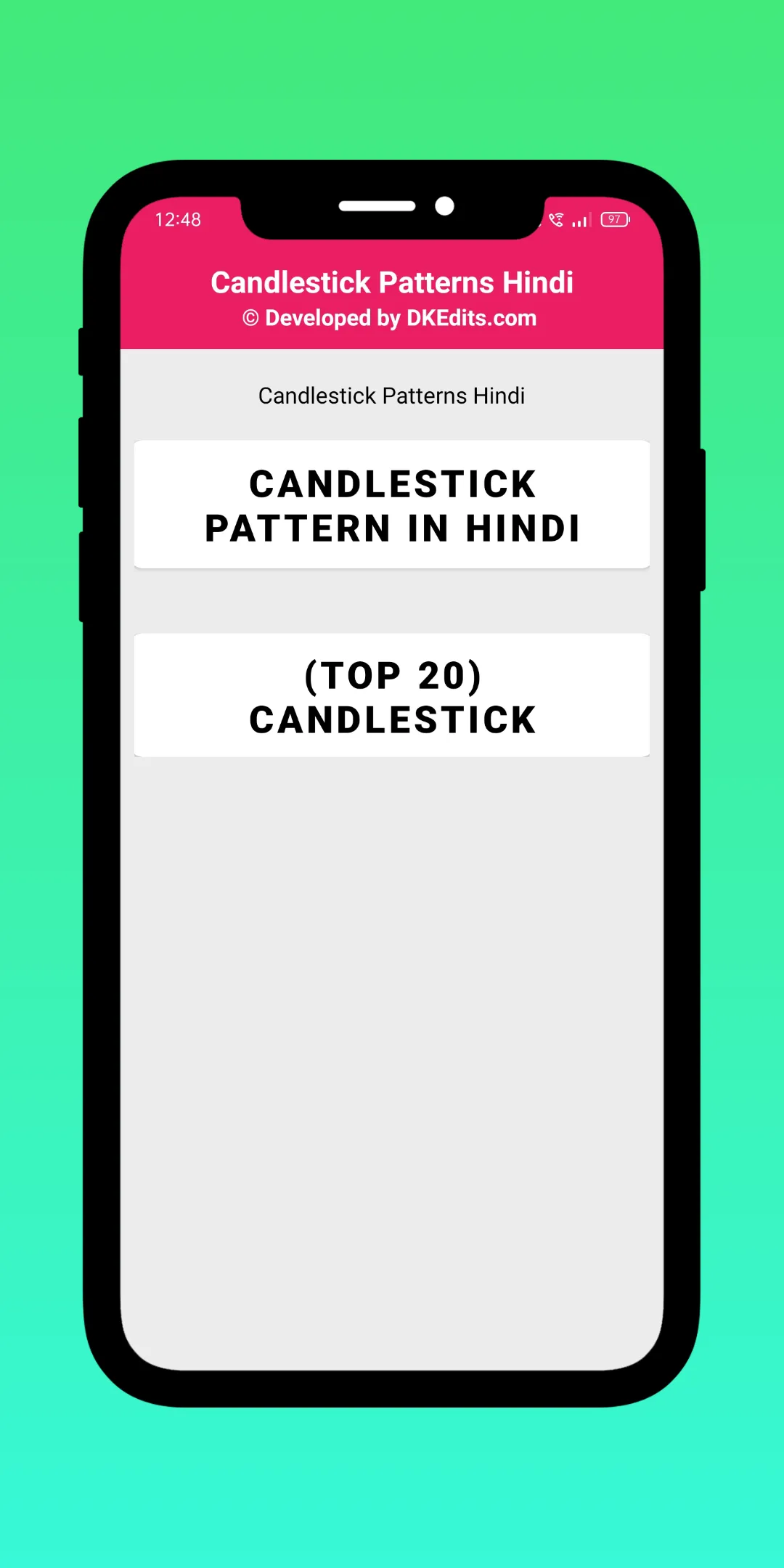 Candlestick Patterns | Hindi | Indus Appstore | Screenshot