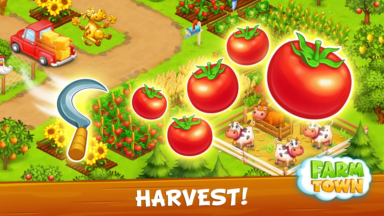 Farm Town - Family Farming Day | Indus Appstore | Screenshot