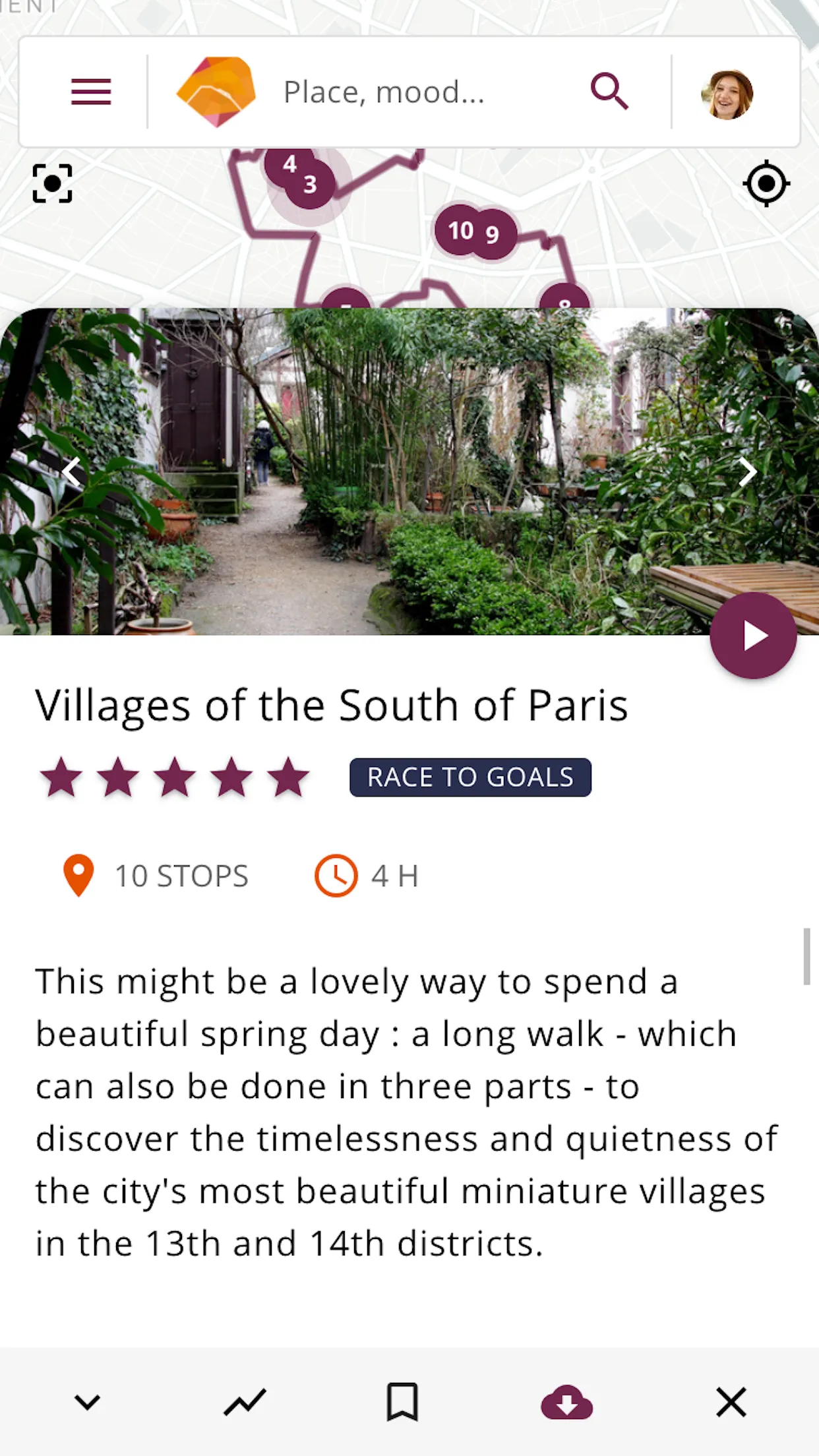 Paris Parcours | Indus Appstore | Screenshot