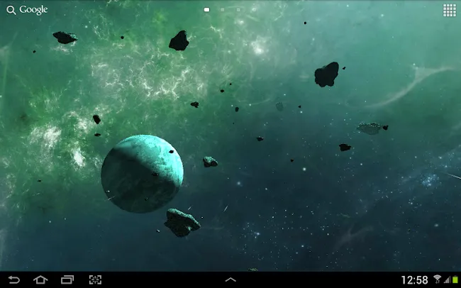 Asteroids 3D live wallpaper | Indus Appstore | Screenshot