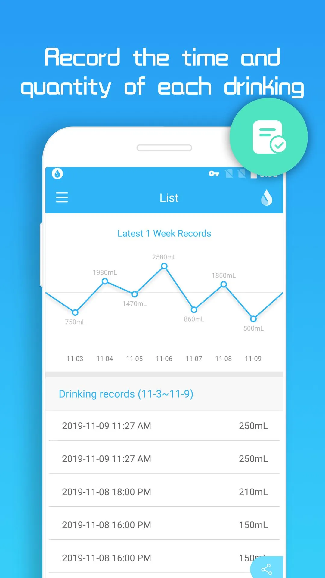 Water Reminder | Indus Appstore | Screenshot