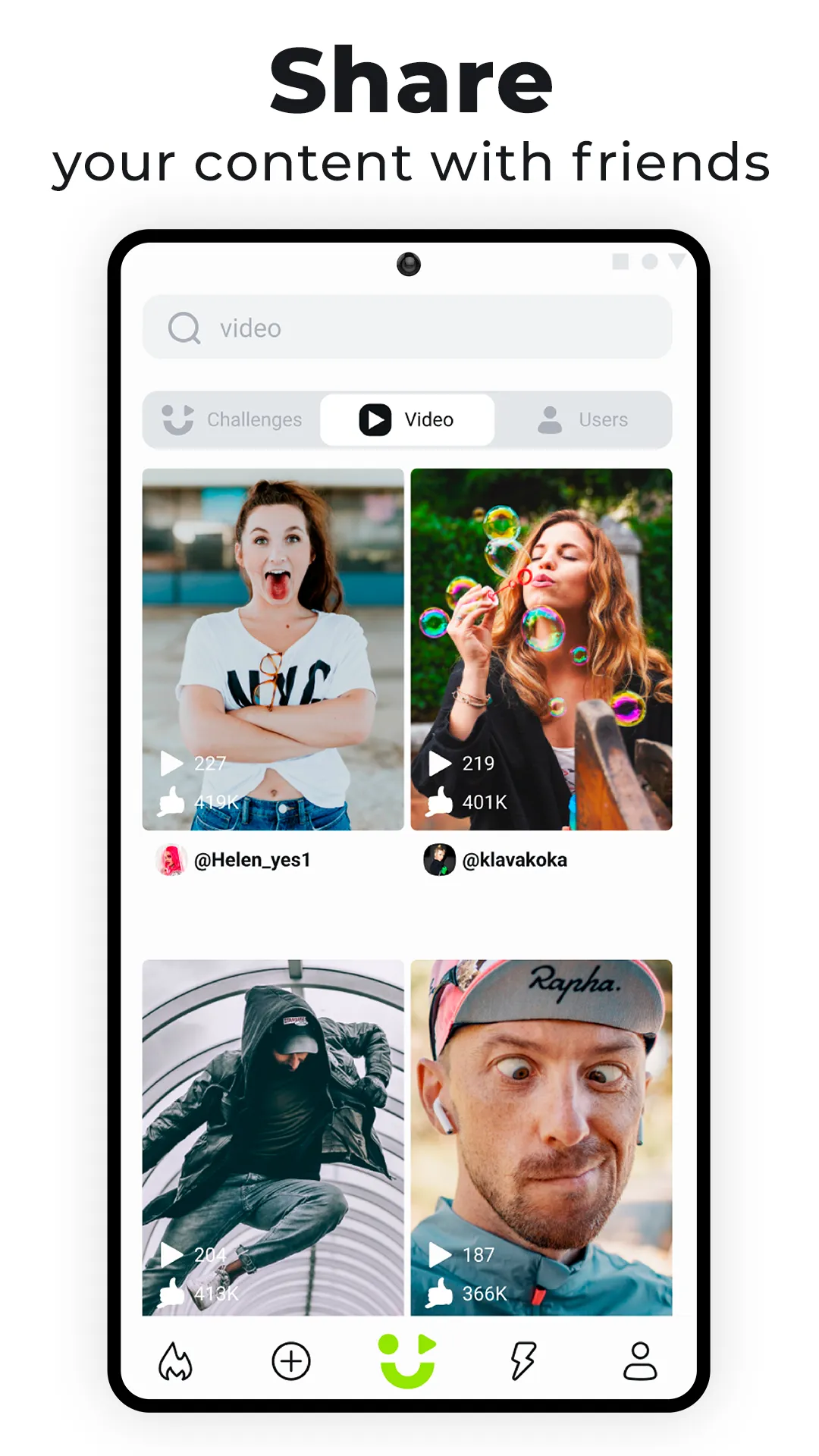 NUTSon: video social network | Indus Appstore | Screenshot