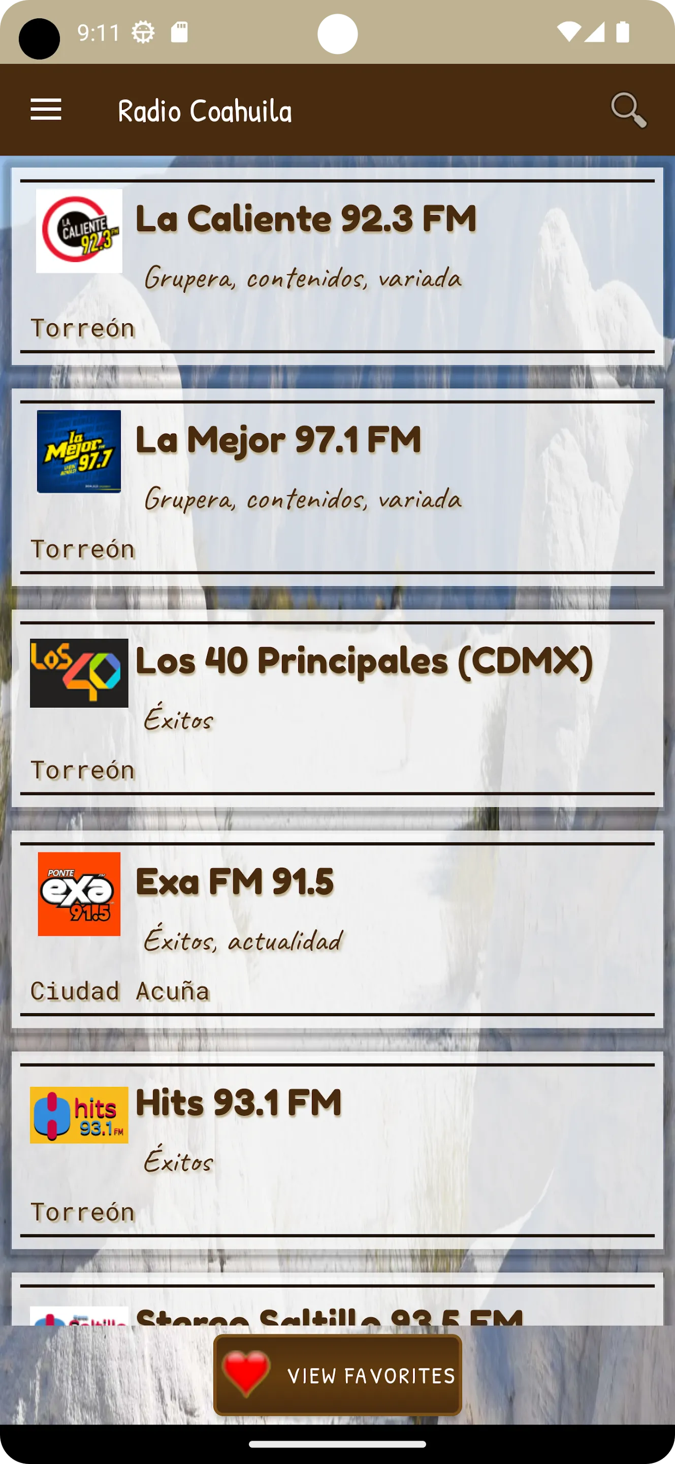 Radio Coahuila Mexico + music | Indus Appstore | Screenshot