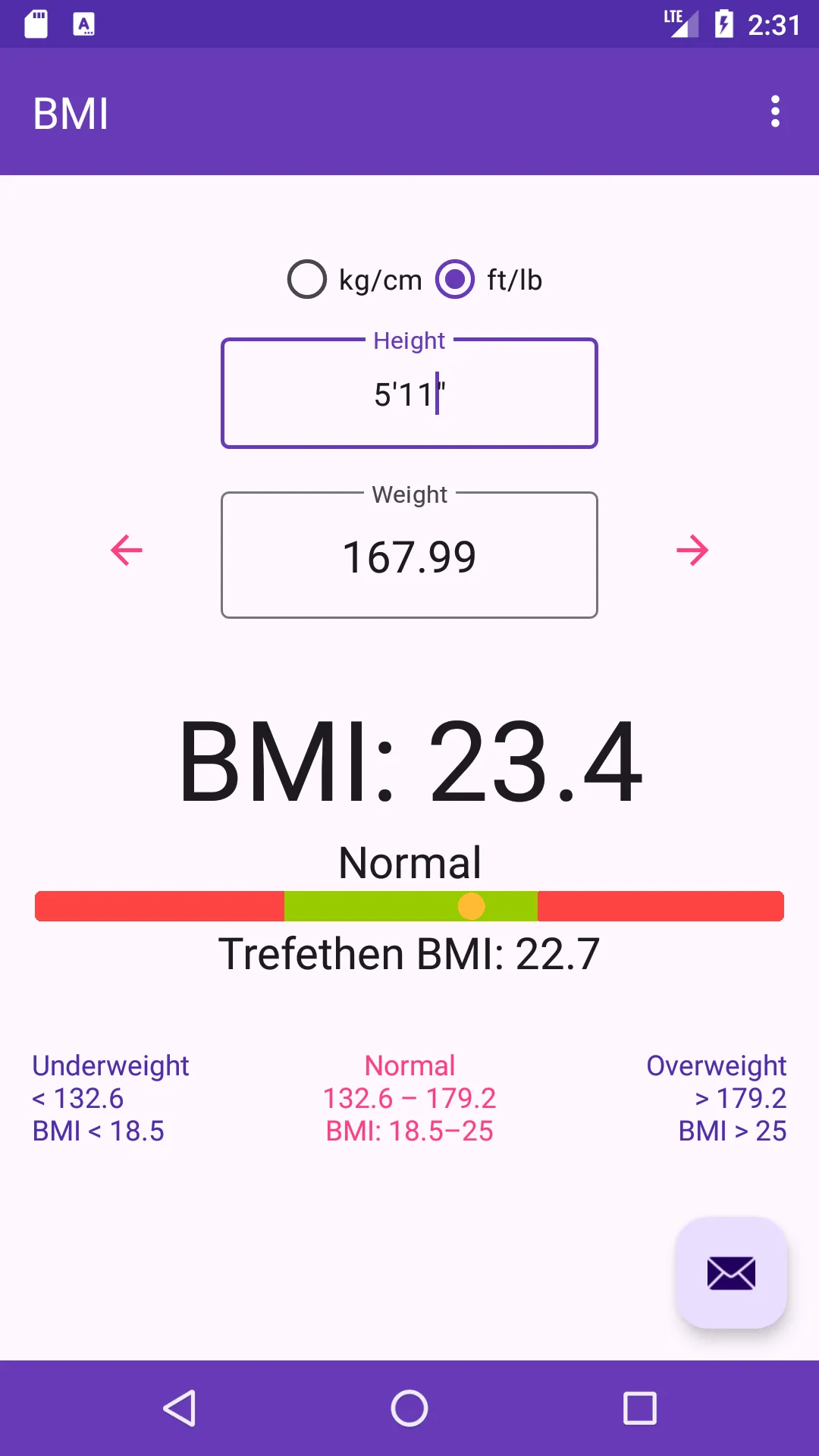 BMI Body Mass Index | Indus Appstore | Screenshot