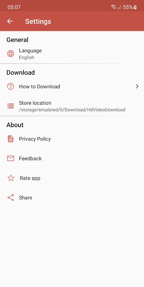 Video Downloader HD | Indus Appstore | Screenshot