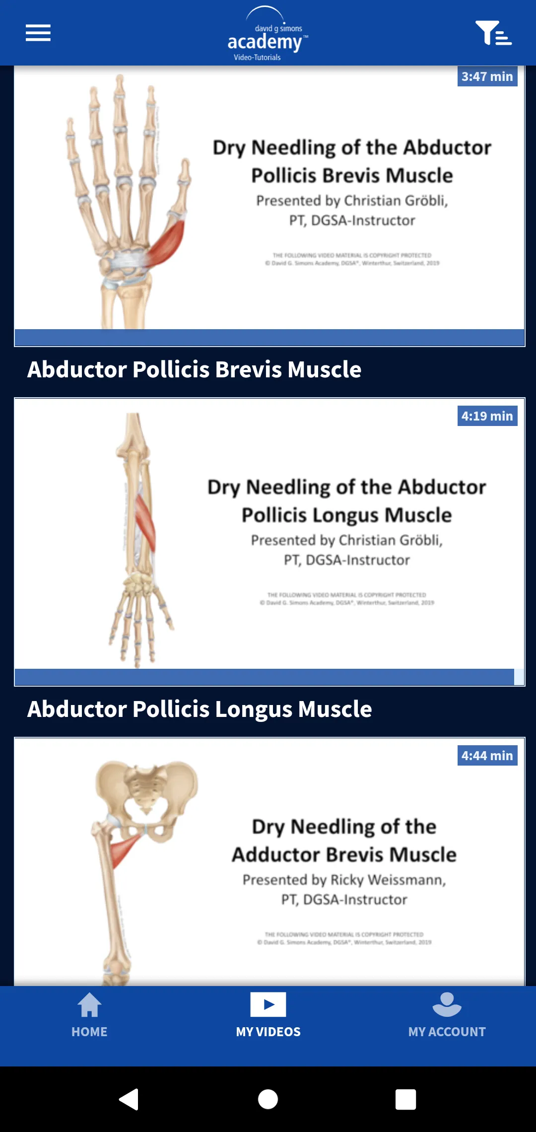 DGSA Dry Needling Videos | Indus Appstore | Screenshot