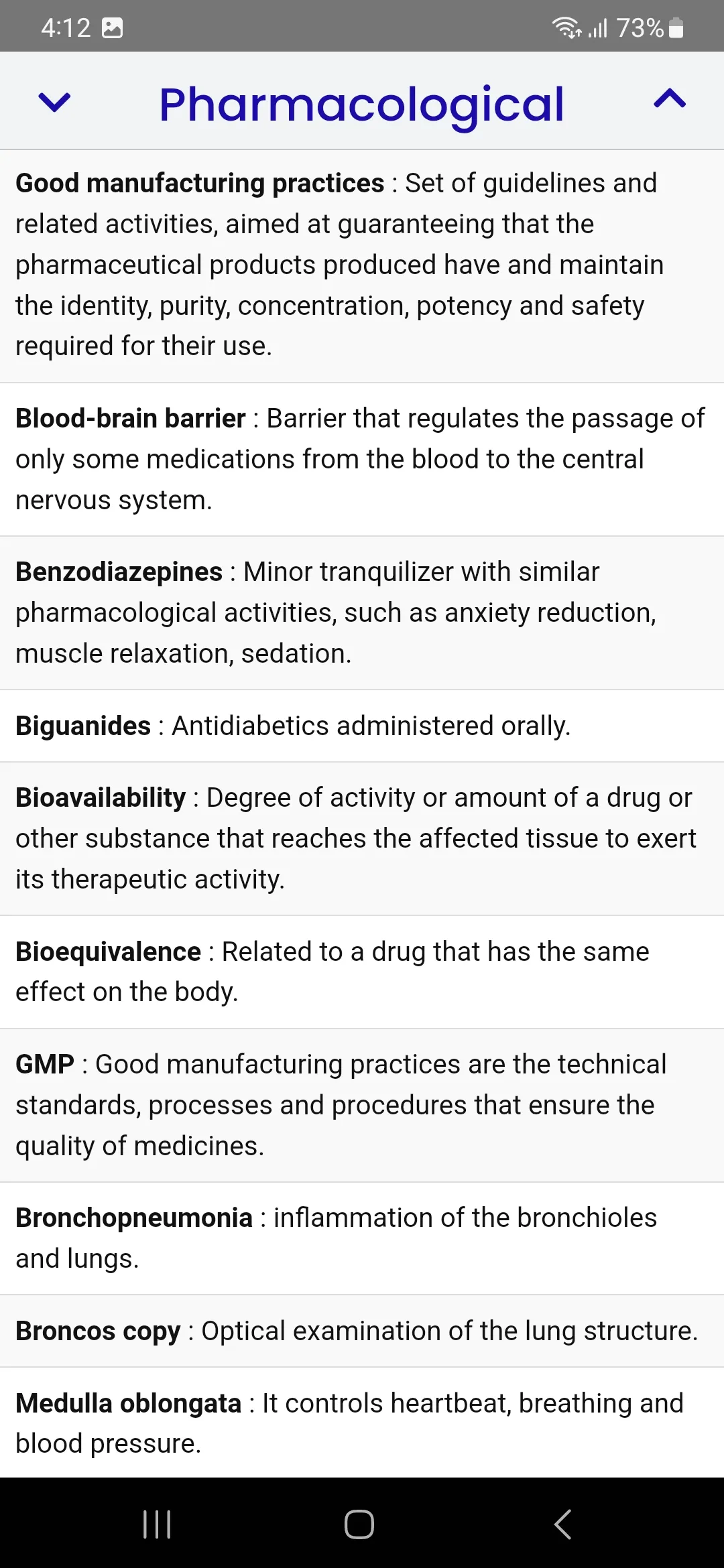 Pharmacological Dictionary | Indus Appstore | Screenshot