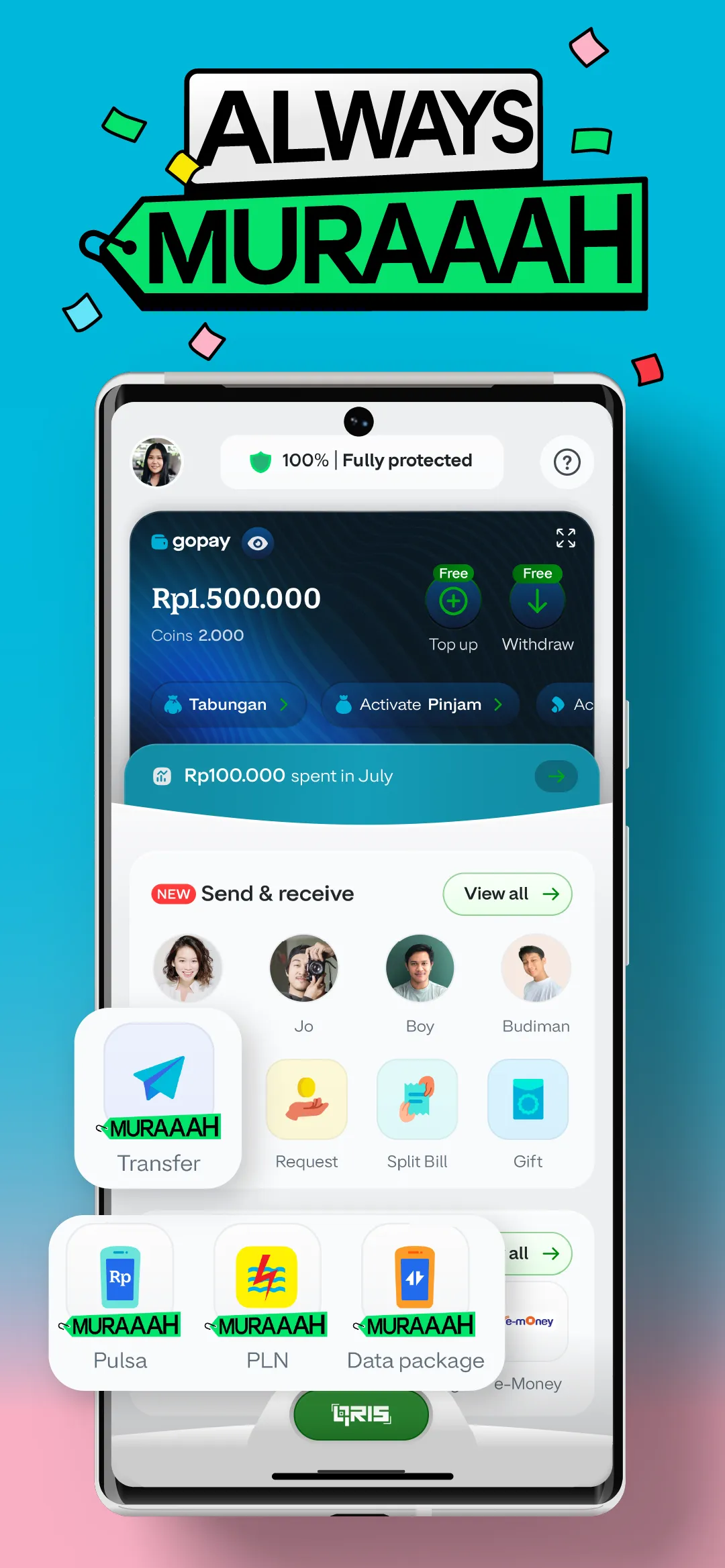GoPay: Transfer Pulsa Bills | Indus Appstore | Screenshot