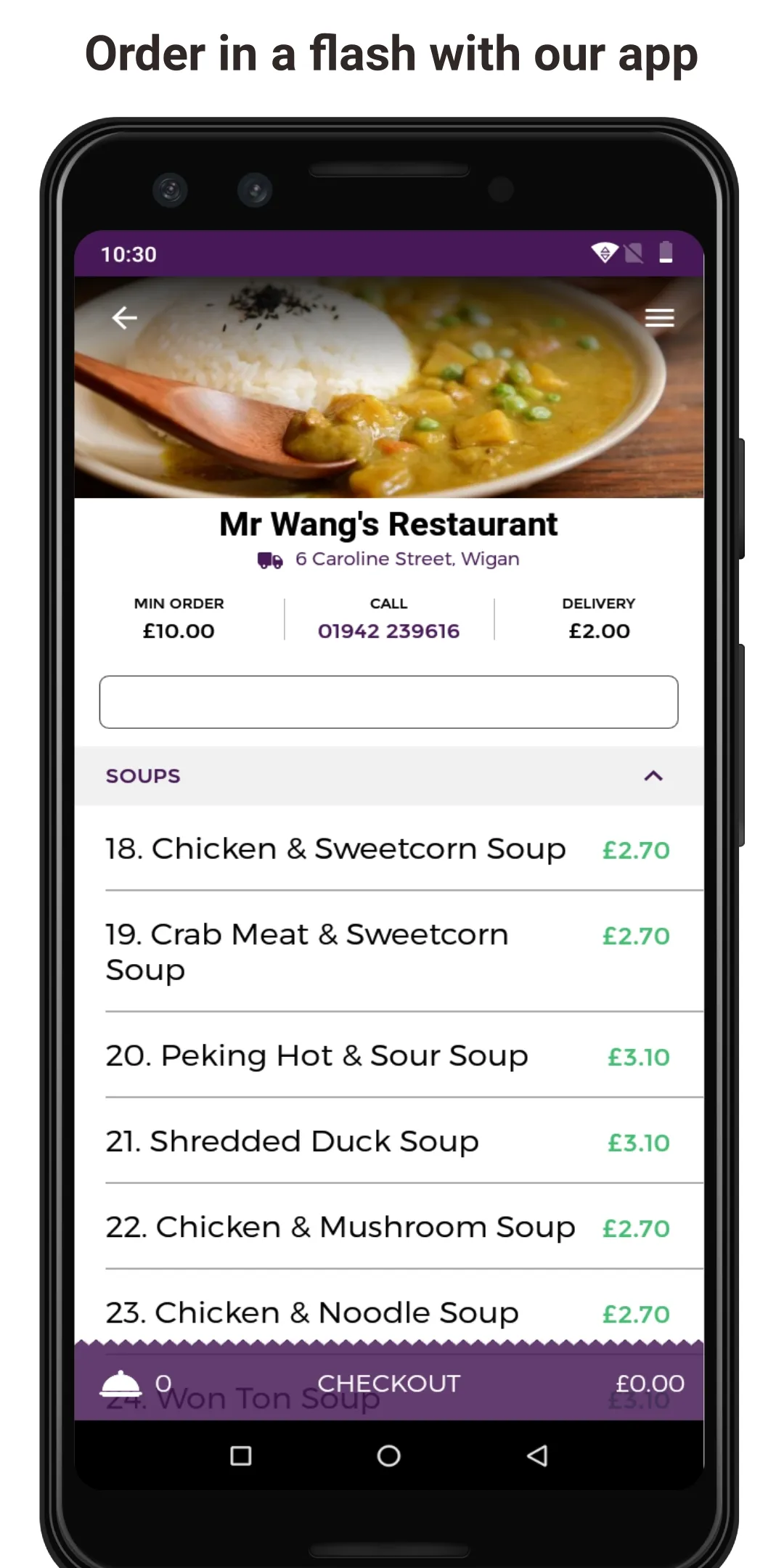 Mr Wang's Restaurant | Indus Appstore | Screenshot