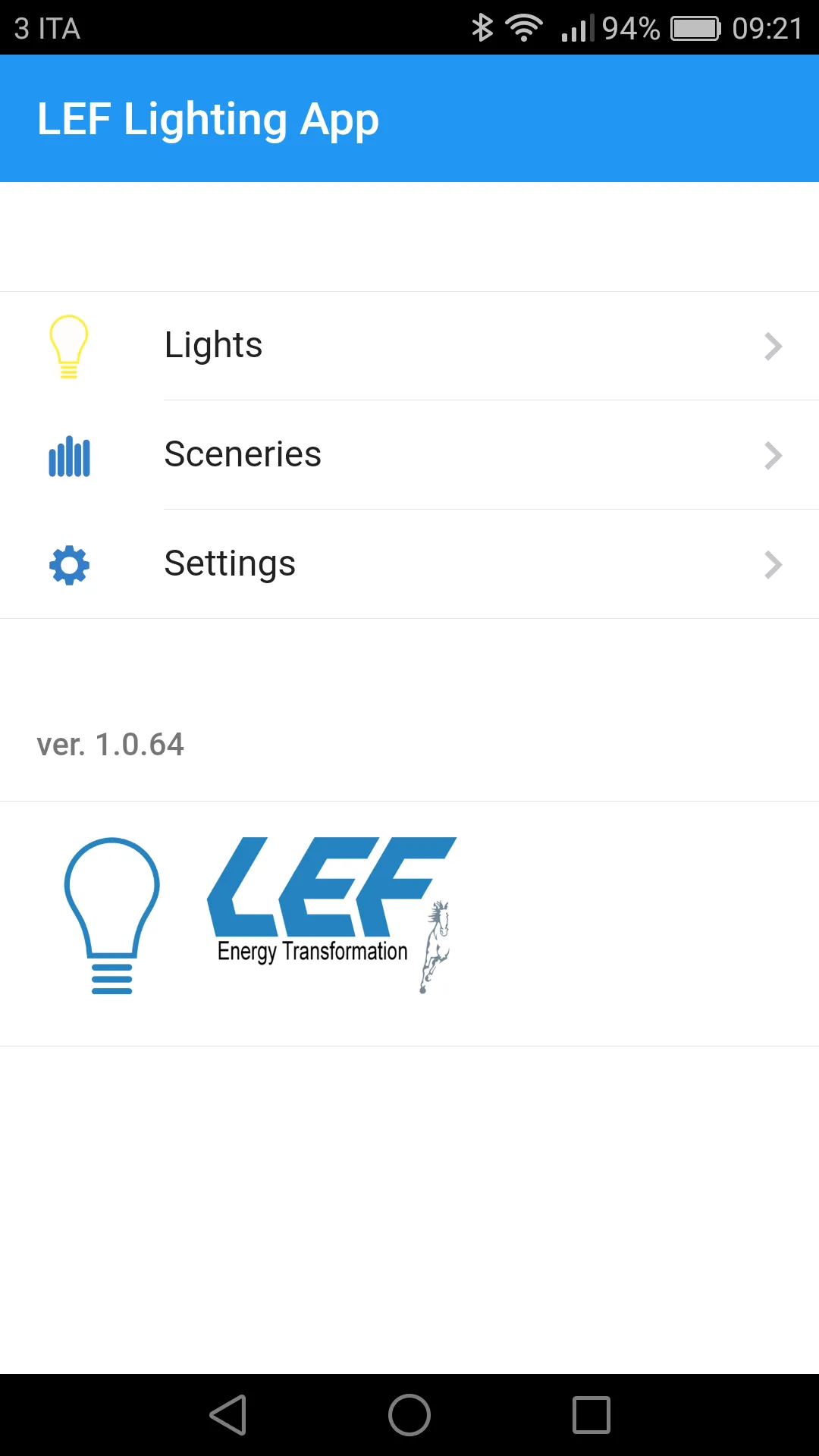 LEF Lighting App | Indus Appstore | Screenshot