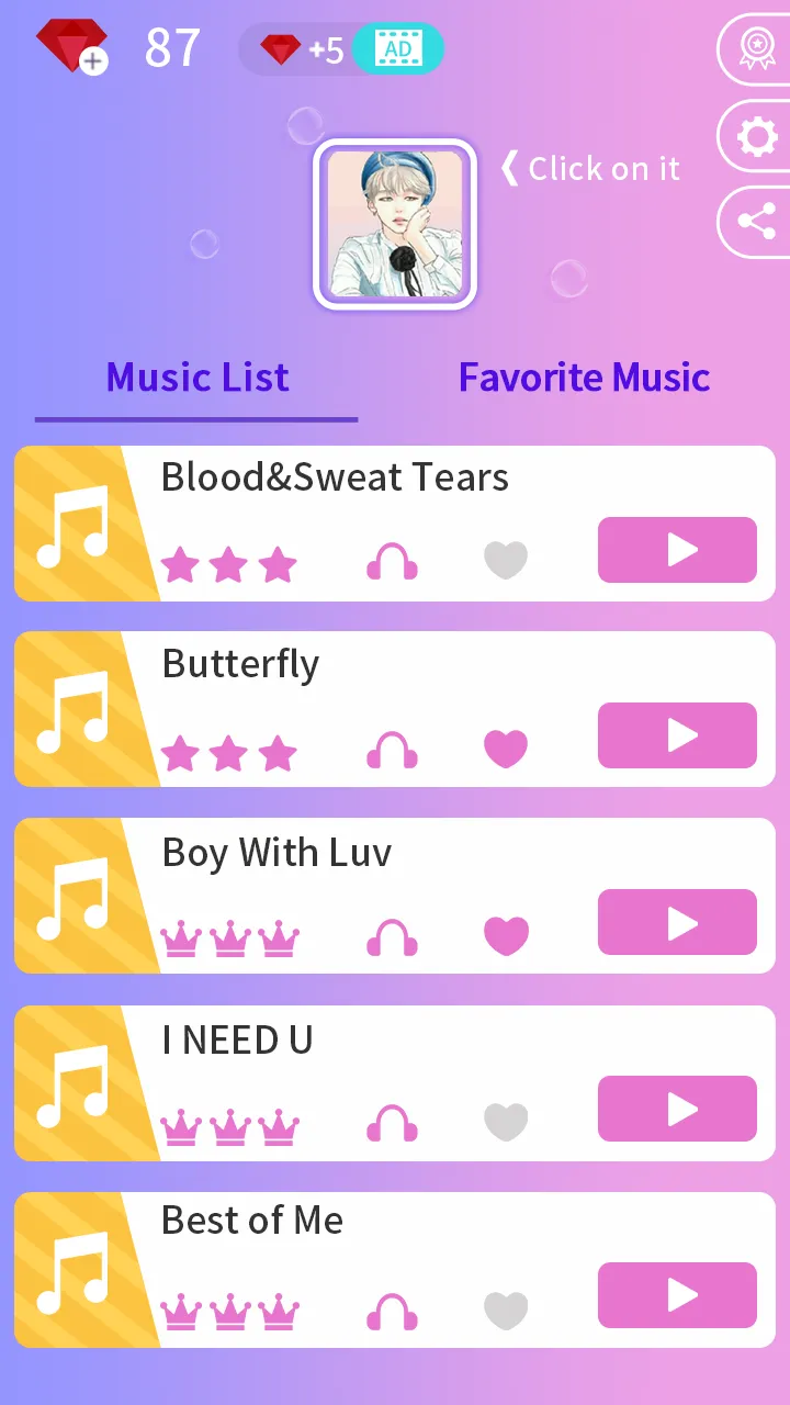 Kpop Music Game - Dream Tiles | Indus Appstore | Screenshot