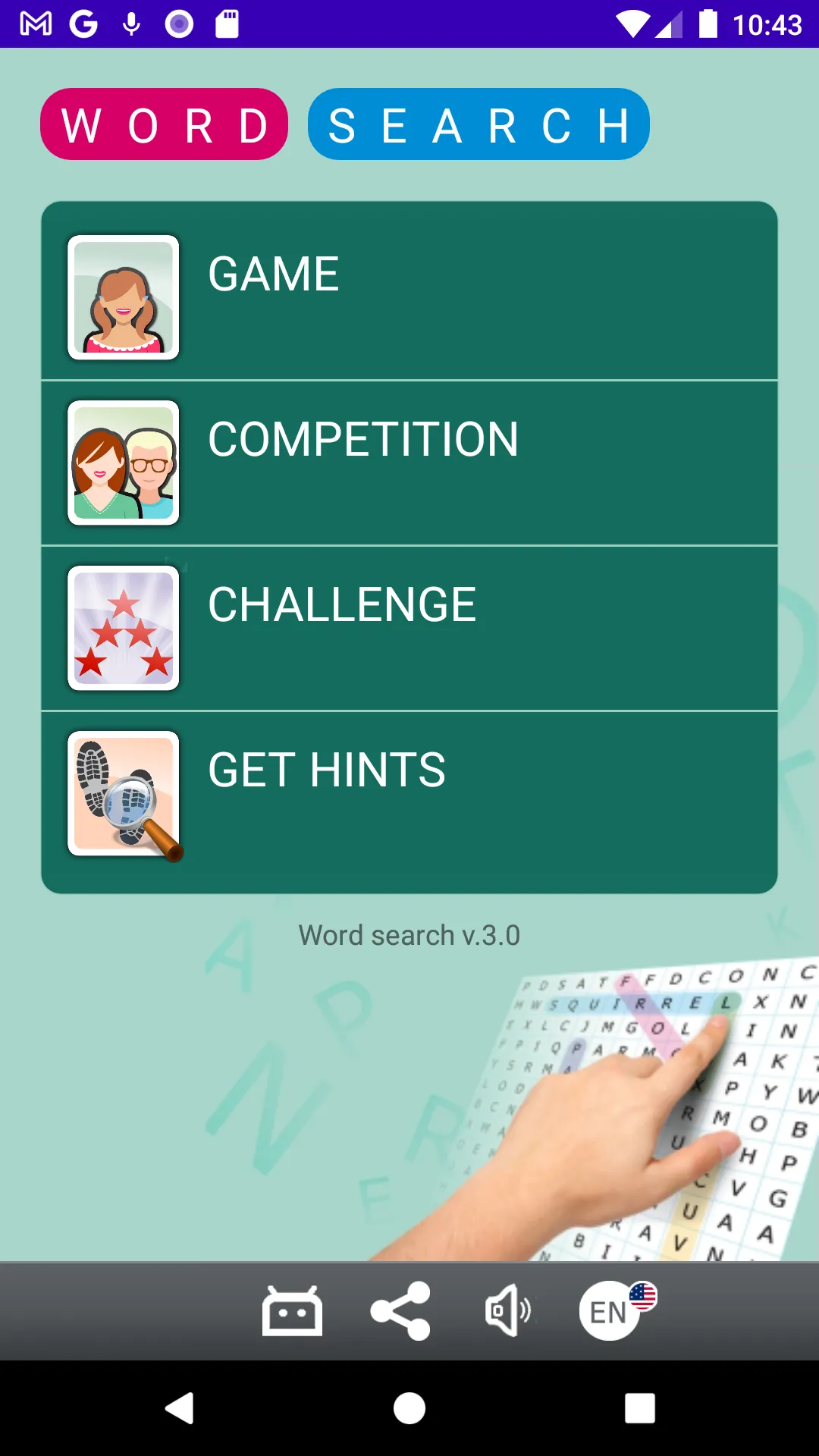 Word search | Indus Appstore | Screenshot