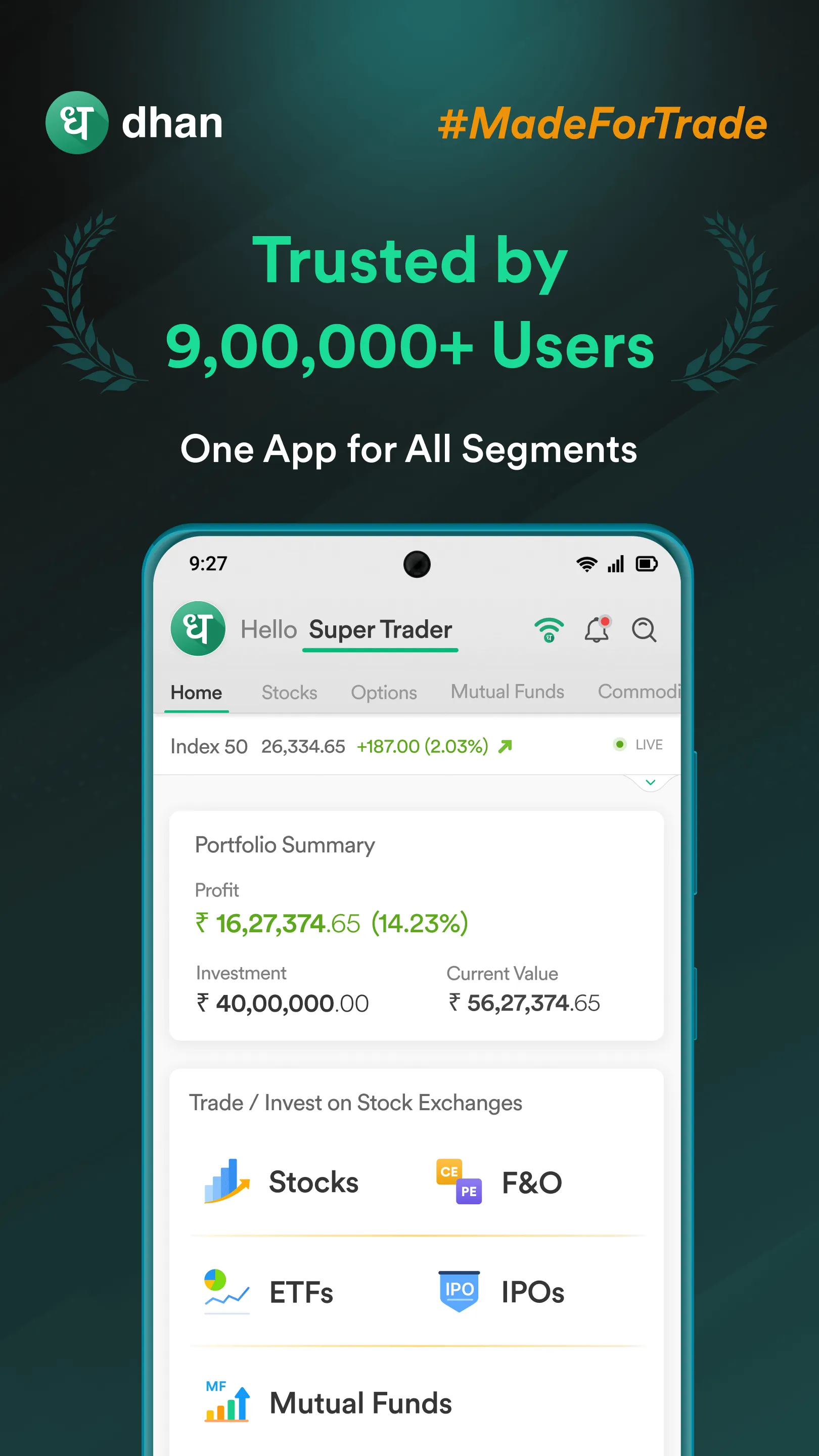 Dhan: Share Market Trading App | Indus Appstore | Screenshot