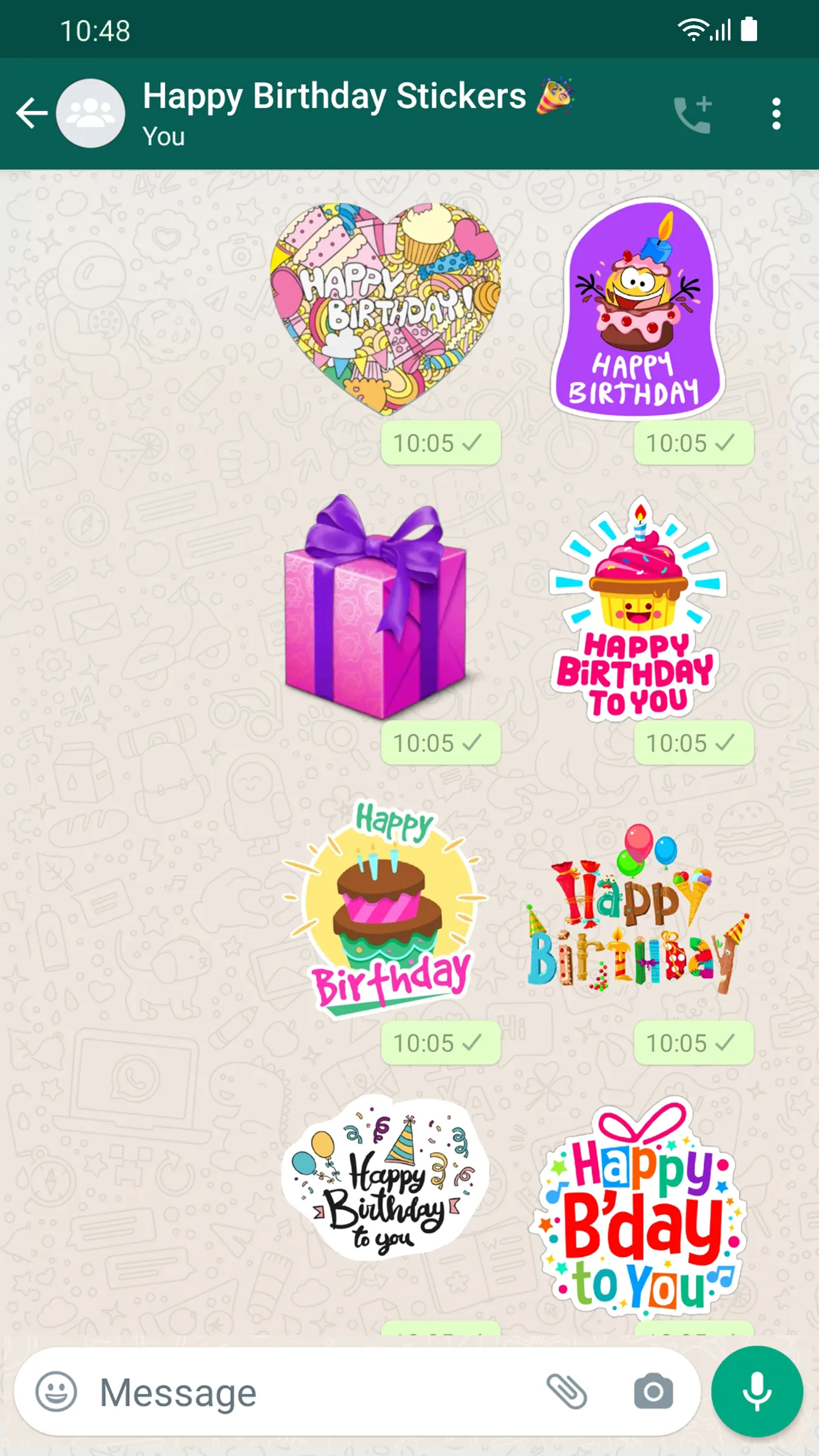 Stickers Happy Birthday | Indus Appstore | Screenshot