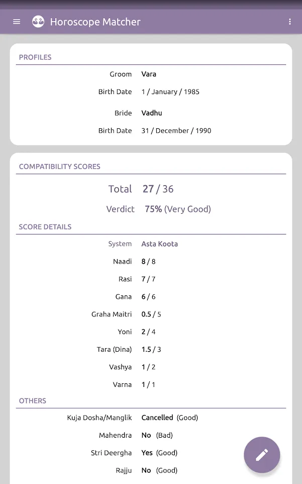 Horoscope Matcher | Indus Appstore | Screenshot