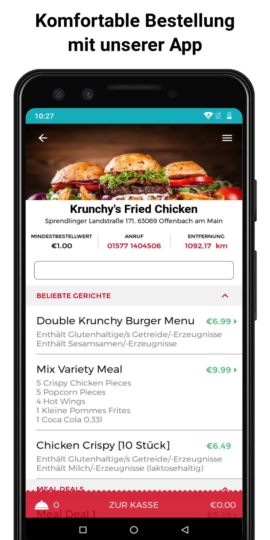 Krunchy's Fried Chicken | Indus Appstore | Screenshot