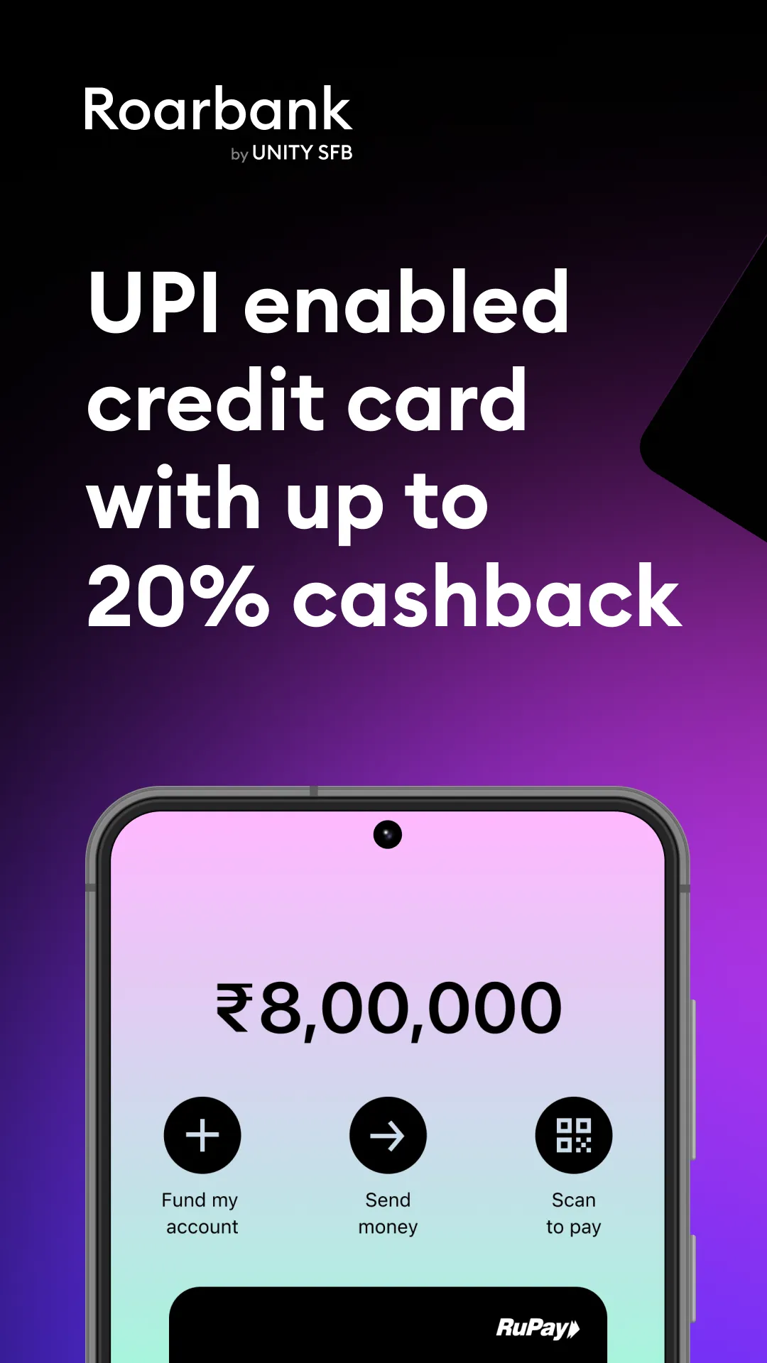 Roarbank: Credit Card & UPI | Indus Appstore | Screenshot