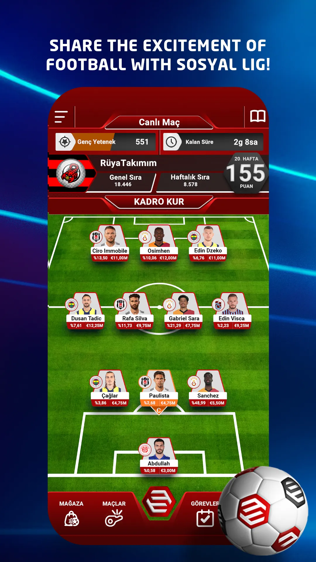 Sosyal Lig - Soccer Game | Indus Appstore | Screenshot