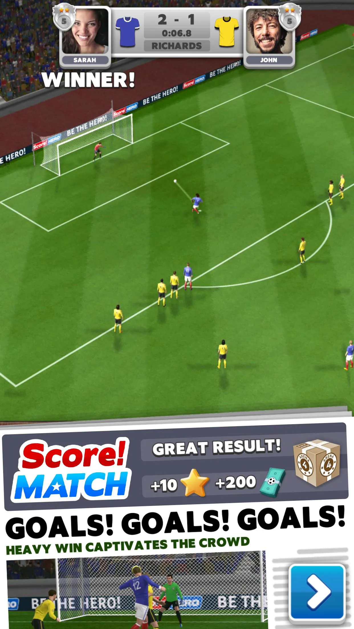 Score! Match - PvP Soccer | Indus Appstore | Screenshot