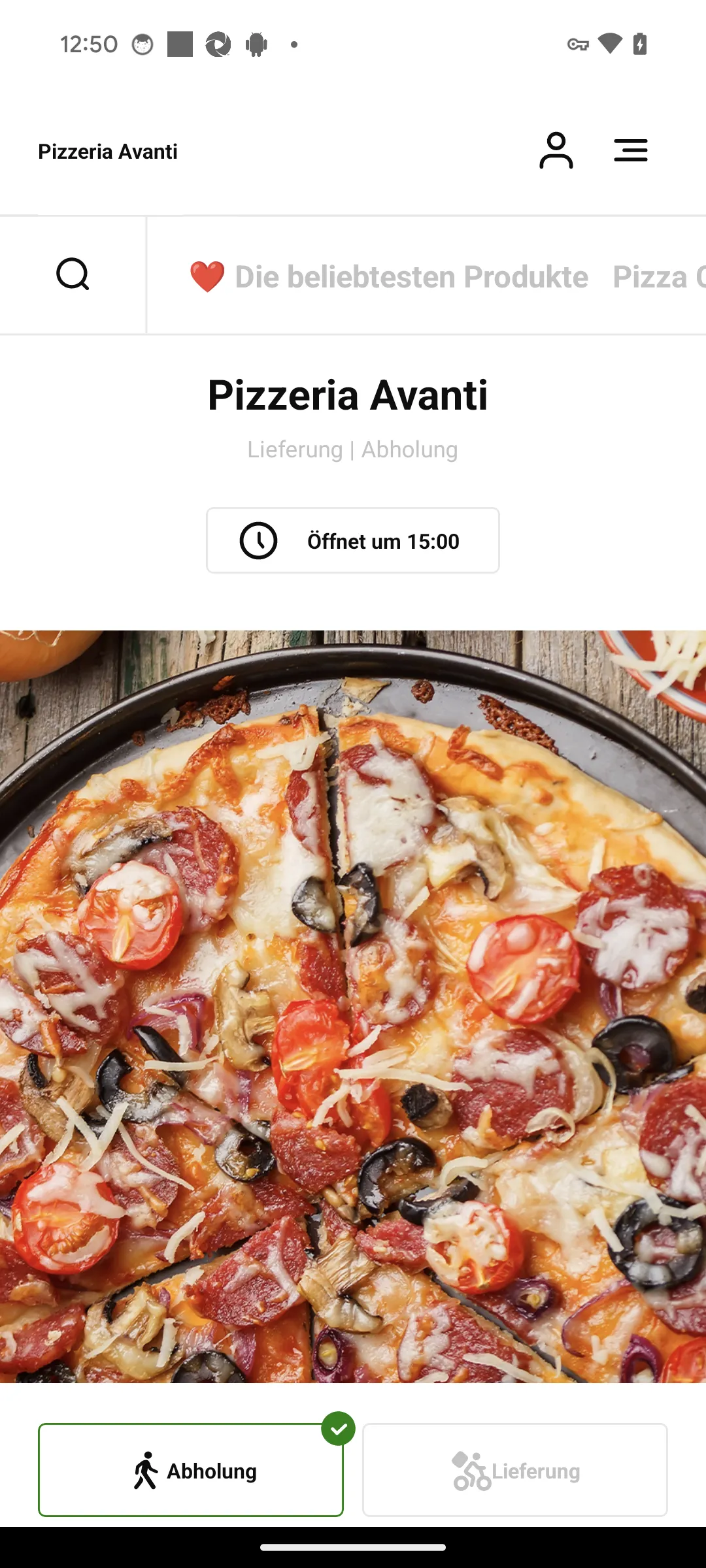 Pizzeria Avanti Recklinghausen | Indus Appstore | Screenshot