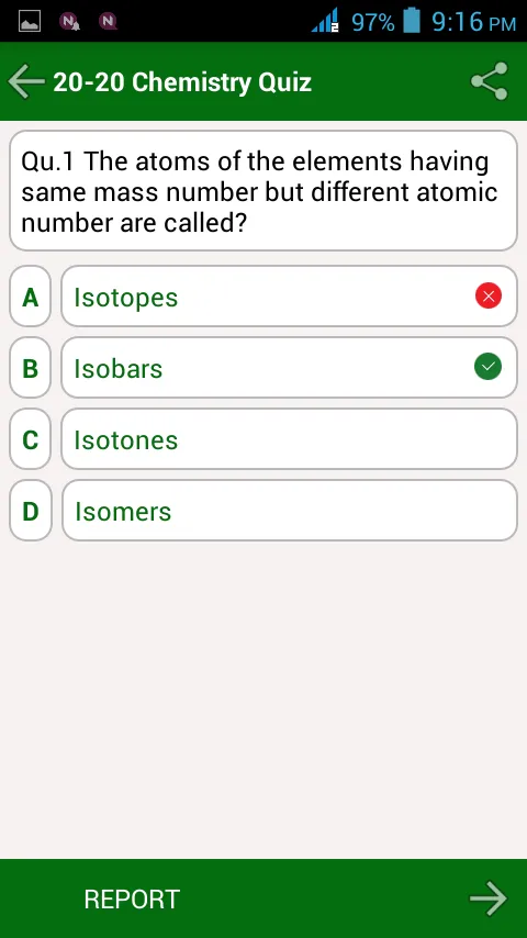 20-20 Chemistry Quizzes | Indus Appstore | Screenshot