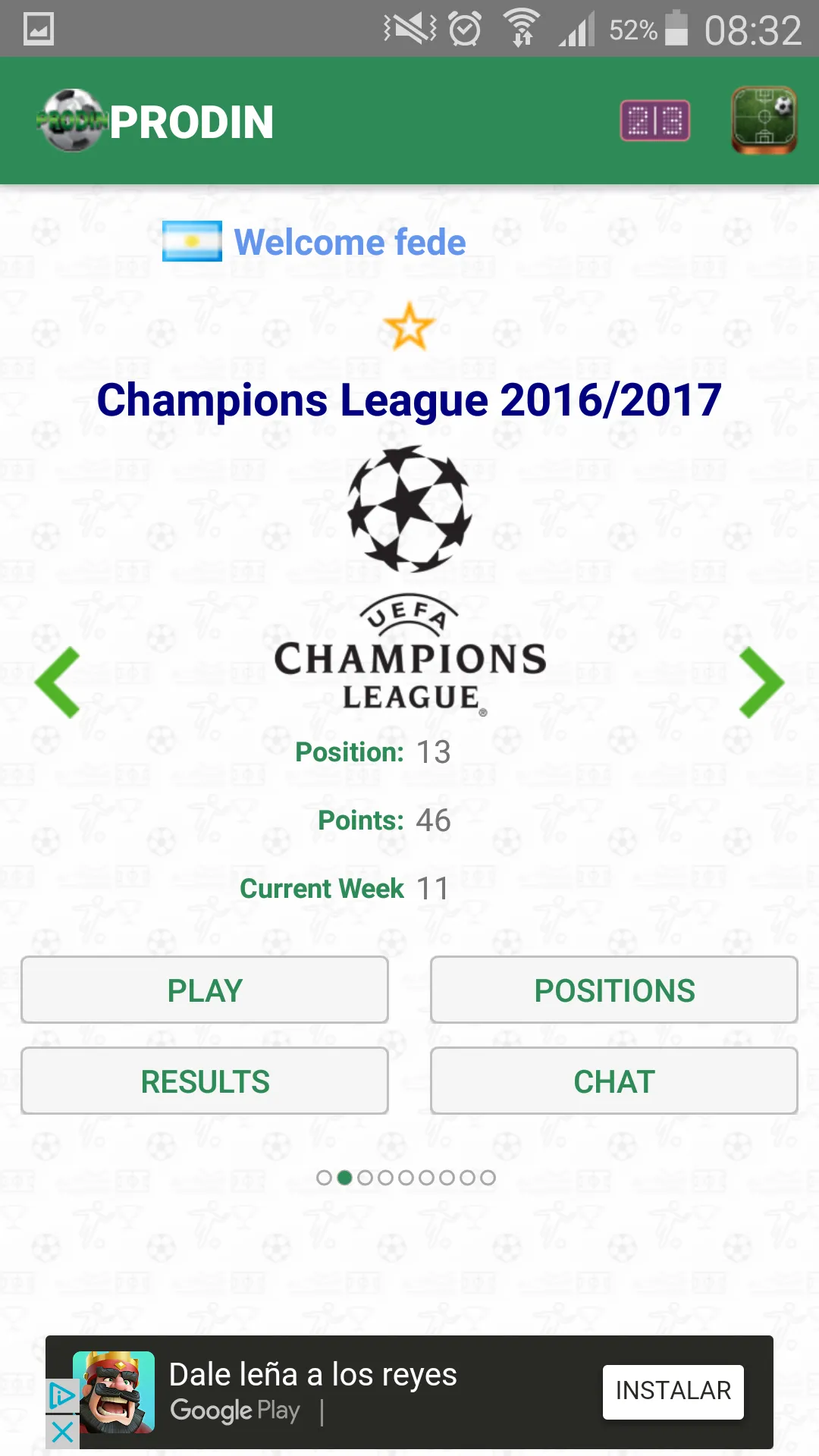 Prodin - Sport Pools | Indus Appstore | Screenshot