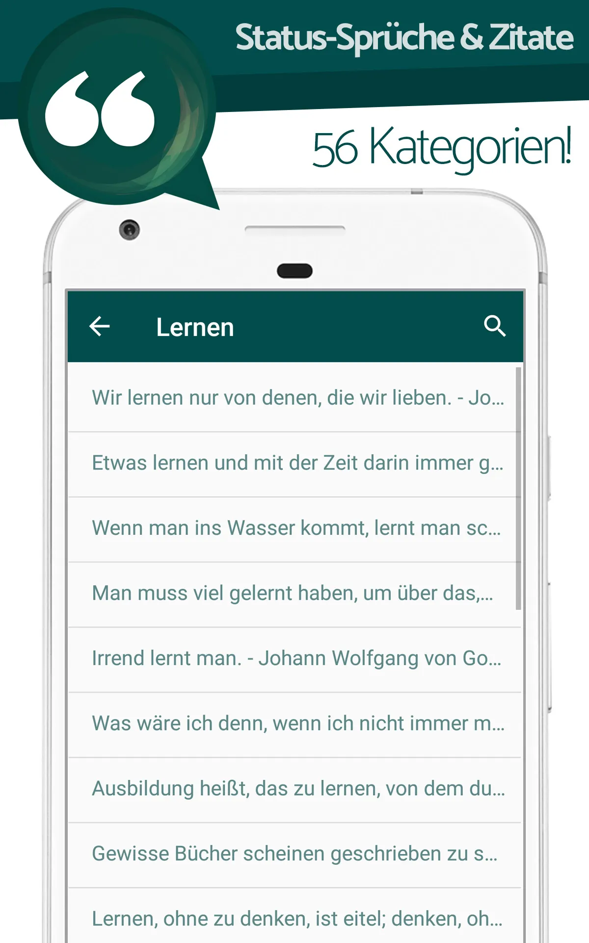 German Status-Sprüche & Zitate | Indus Appstore | Screenshot